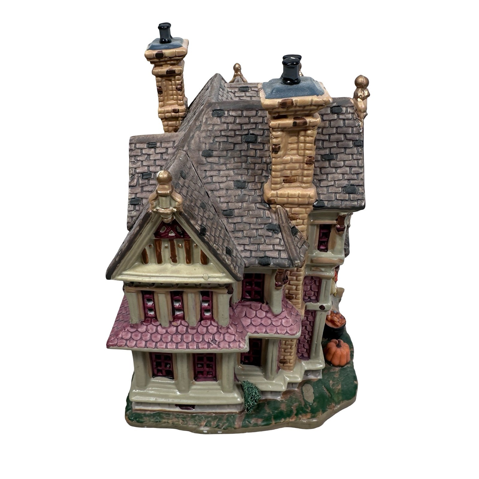 Lemax Spooky Town Trick or Treaters Haven Porcelain Lighted House 2004 45006