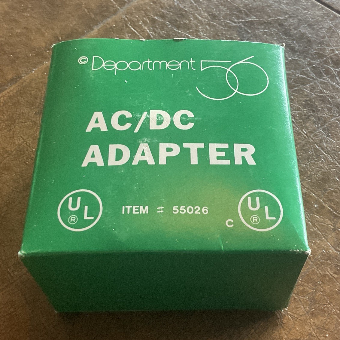 Dept 56 North Pole “Dept 56 AC/DC Adapter” with Box #55026