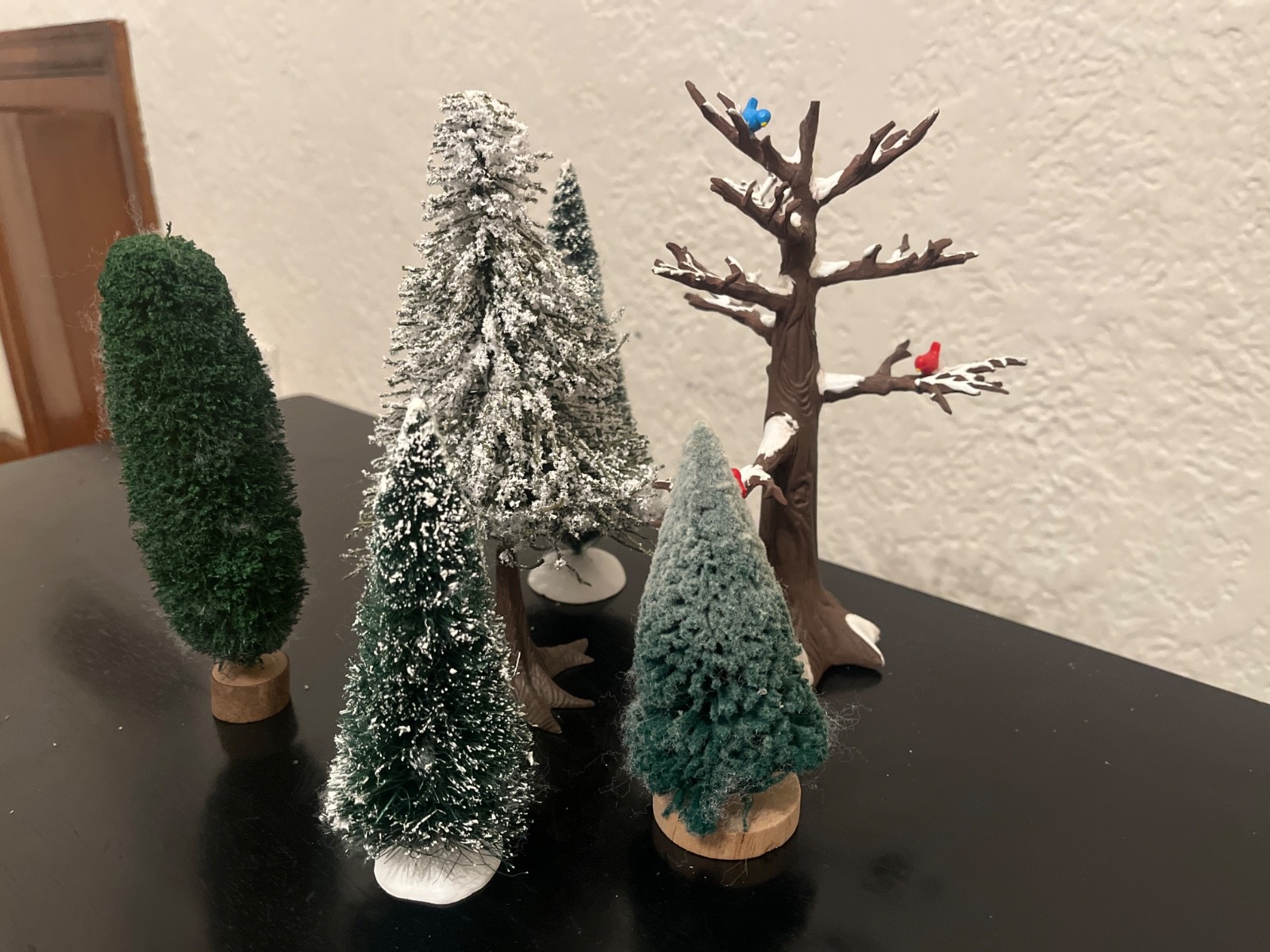 Dept 56 6 tree variety lot 5-8″