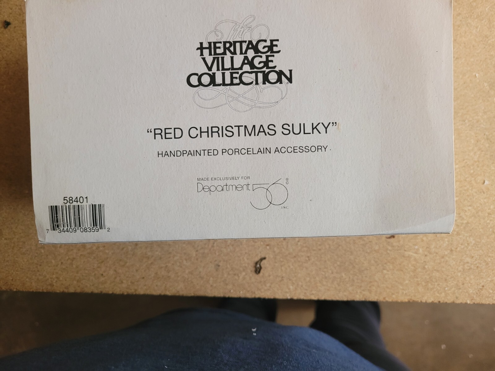 Department 56 Heritage Village Collection Red Christmas Sulky Figures