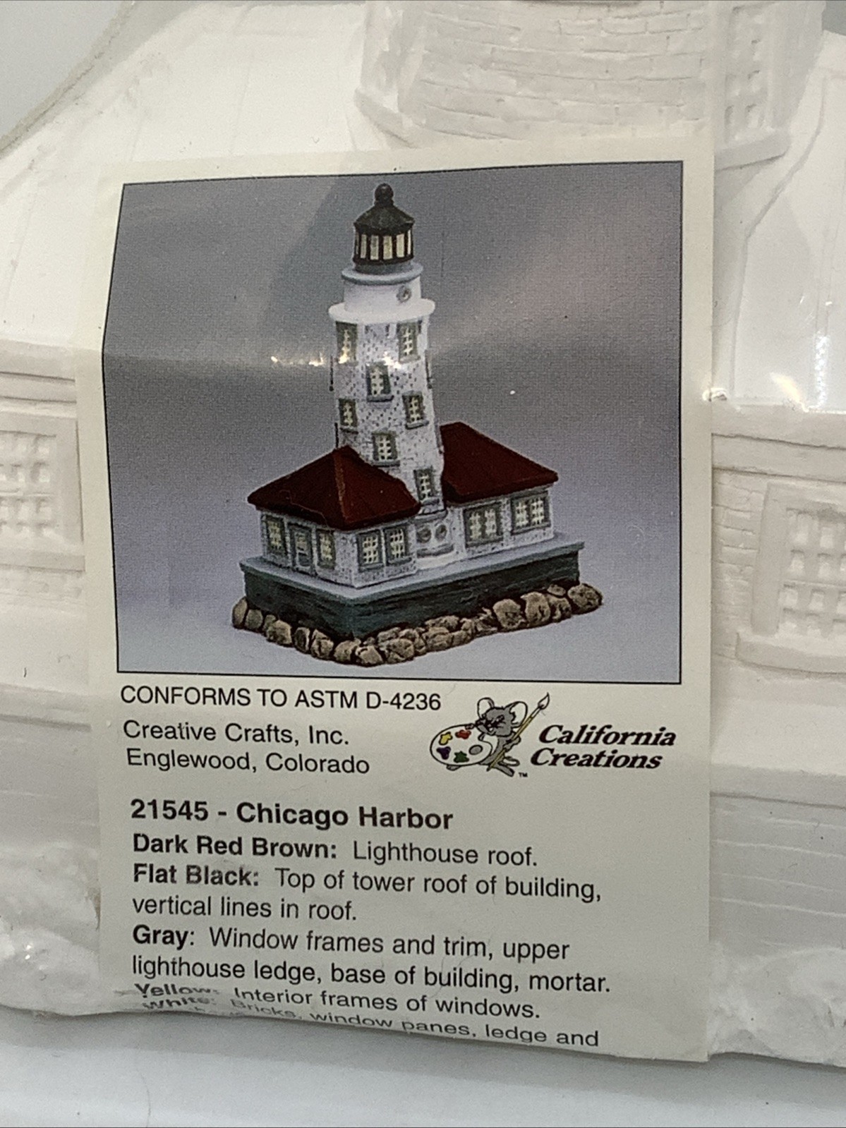 Creative Crafts California Creations 21545 Chicago Harbor Lighthouse
