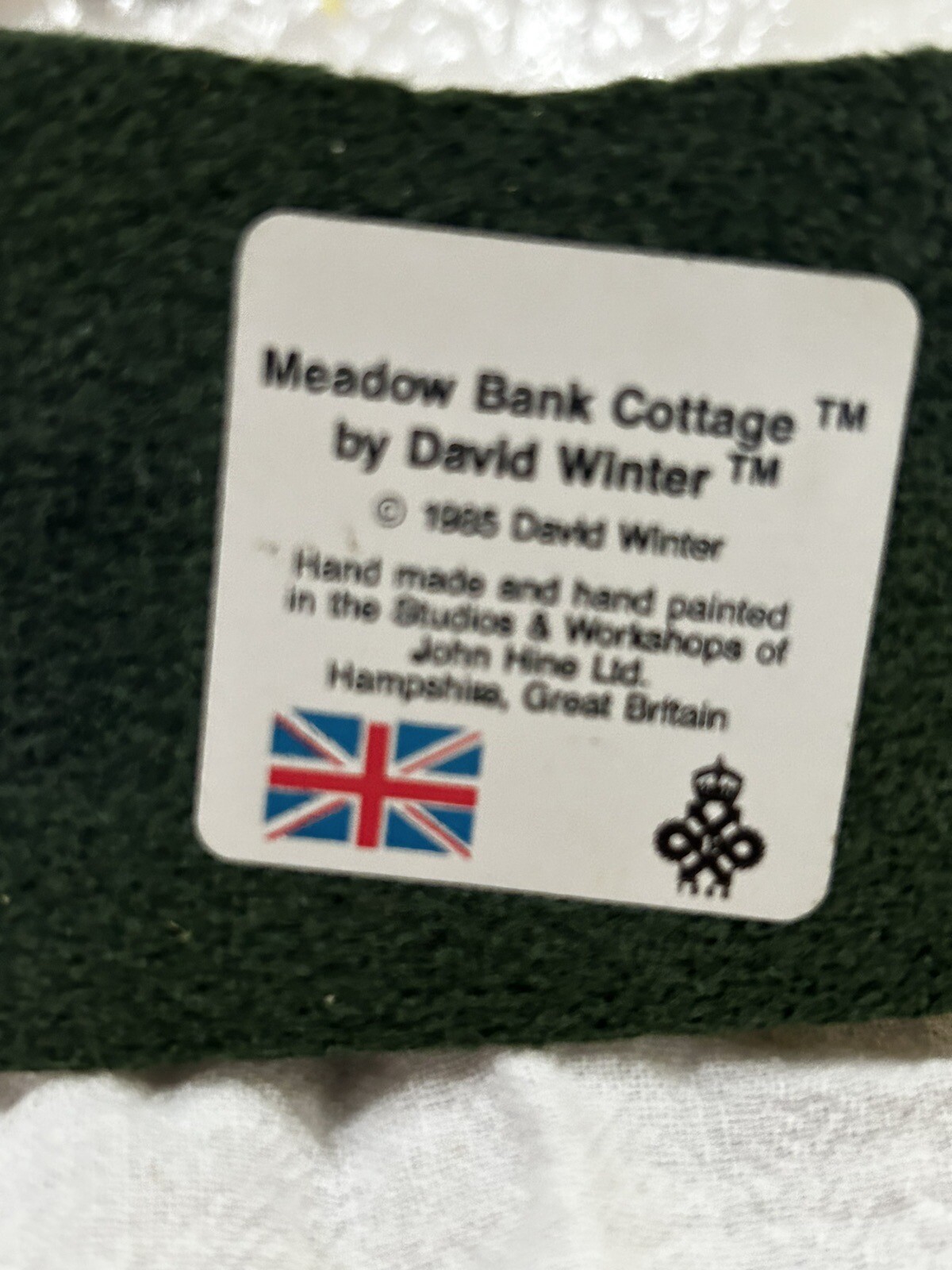 David Winters Vtg1985 MEADOWBANK COTTAGE w COA & Orig Box. Heart of England