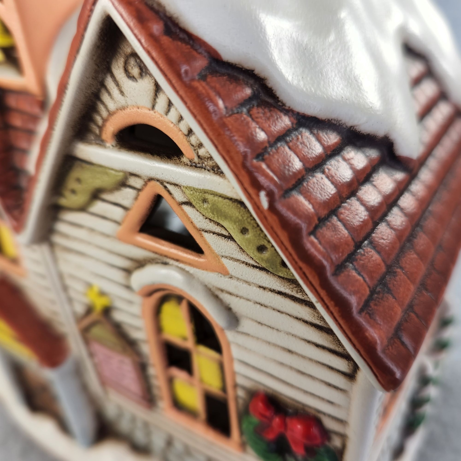 Geo Lefton Lighted Church Colonial Village Byron Wood Christmas 1987 Vintage