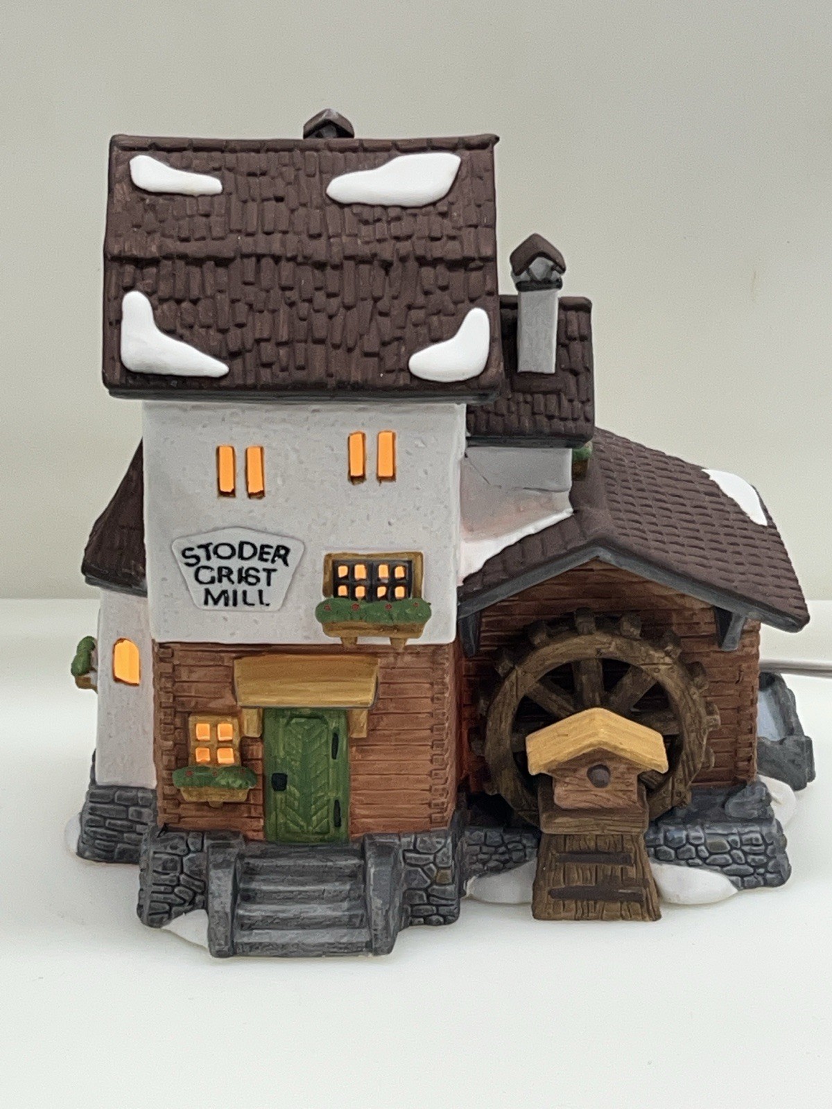 Dept 56 Alpine Village Series – Stoder Grist Mill #59536 Retired 1988 Mint !