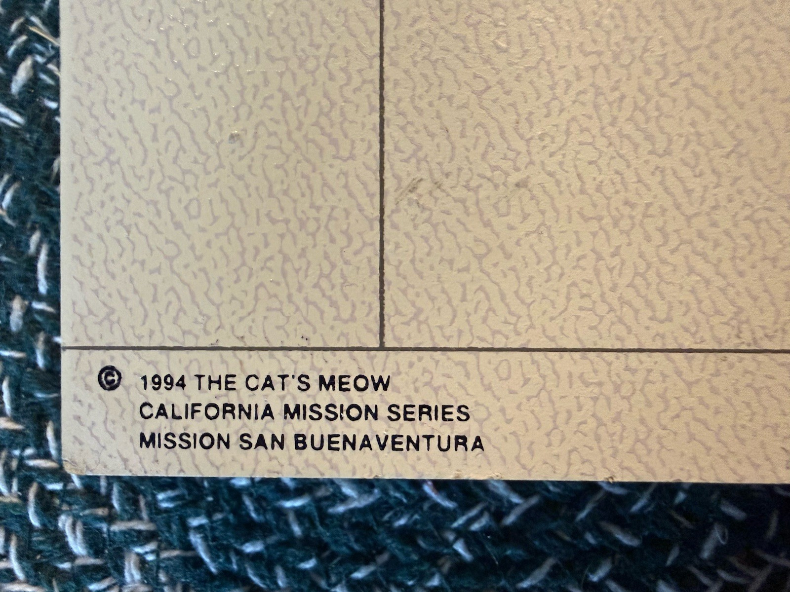 The Cat’s Meow California Mission Series San Buenaventura San Luis Rey Delores
