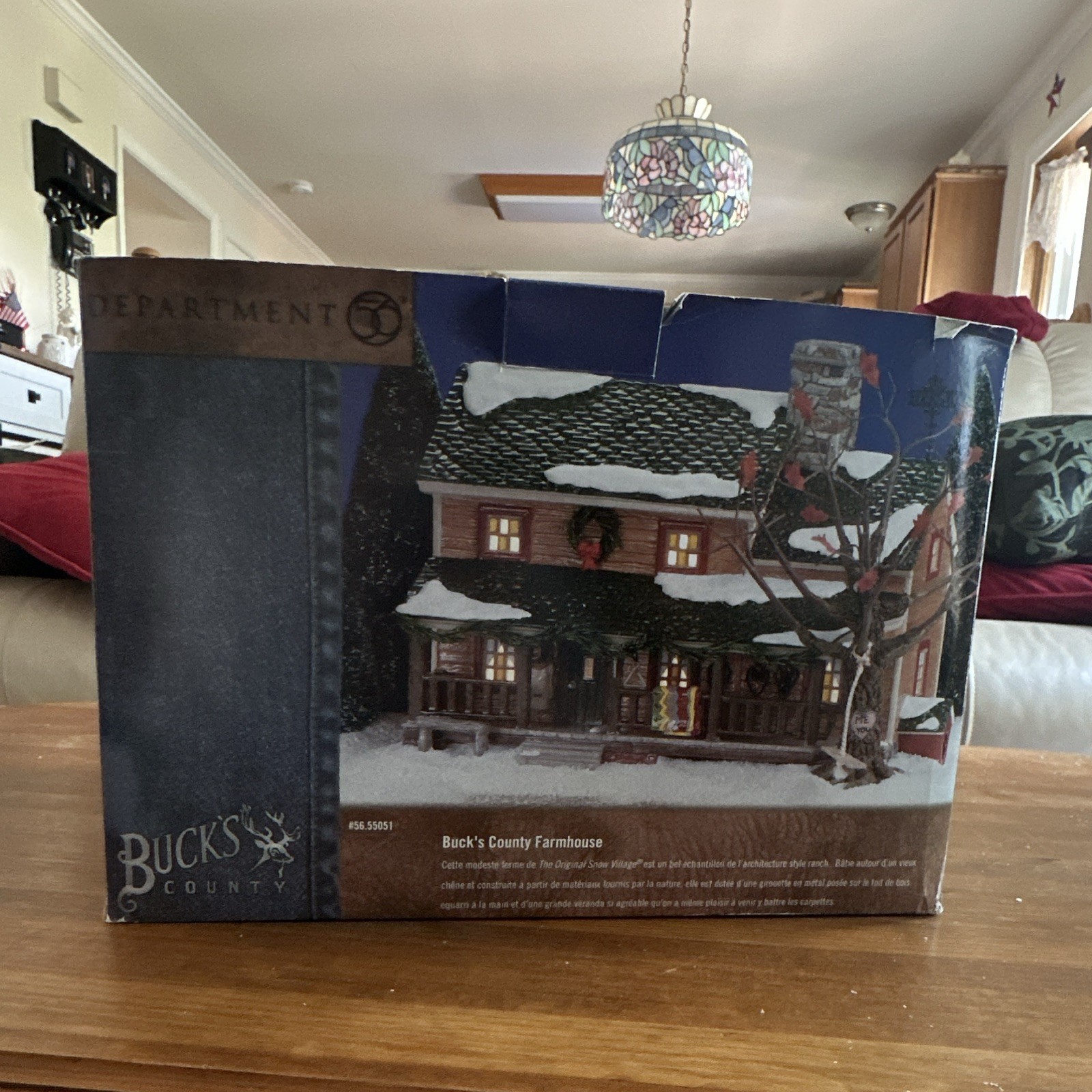 Department 56 Buck’s County Farmhouse Christmas Village Building Painted Boxed