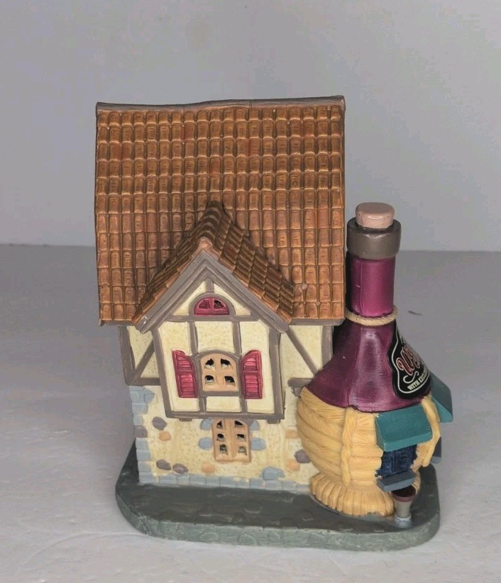 Lemax ‘Tuscan Carafe’ #05649 – Caddington Village Wine/Cheese Tasting With Light
