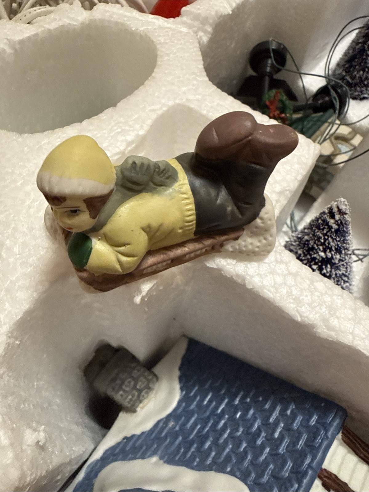 Lenox Christmas Village Sweet Shop Church Butcher Bakery And Figurines Set