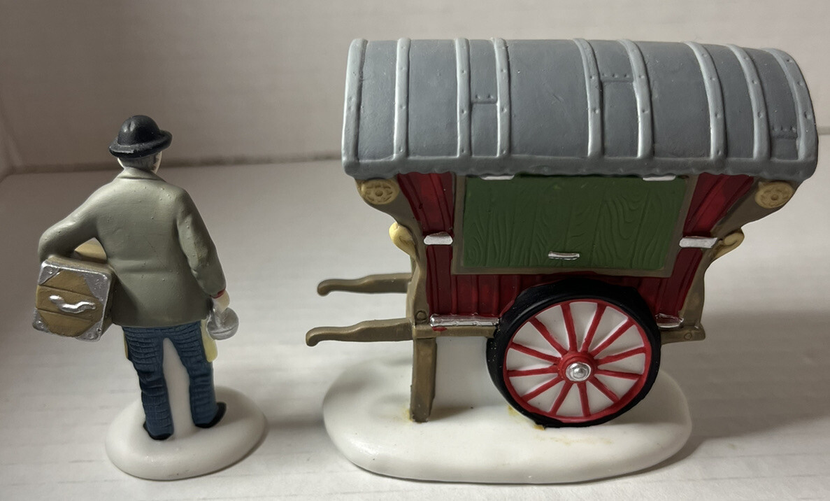 Dept 56 Heritage Village Collection “TOWN TINKER” #56464 Set 2 EUC