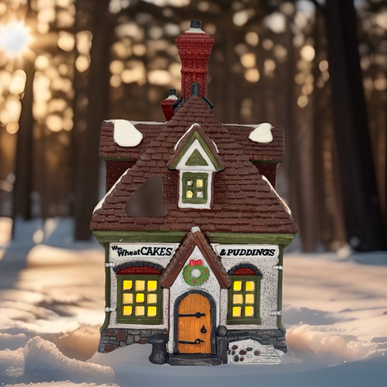 Department 56 Dickens Village Series WM. Wheat Cakes & Puddings Retired 1993