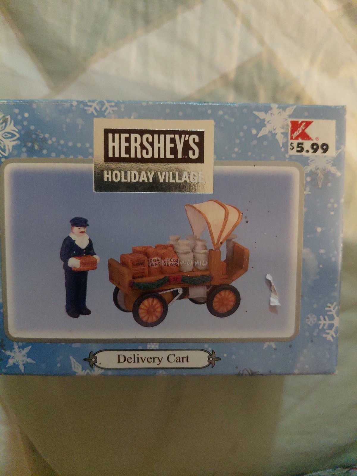 Vintage 2001, Hershey’s Holiday Village, Delivery Cart” Figurine. *Cart Only*