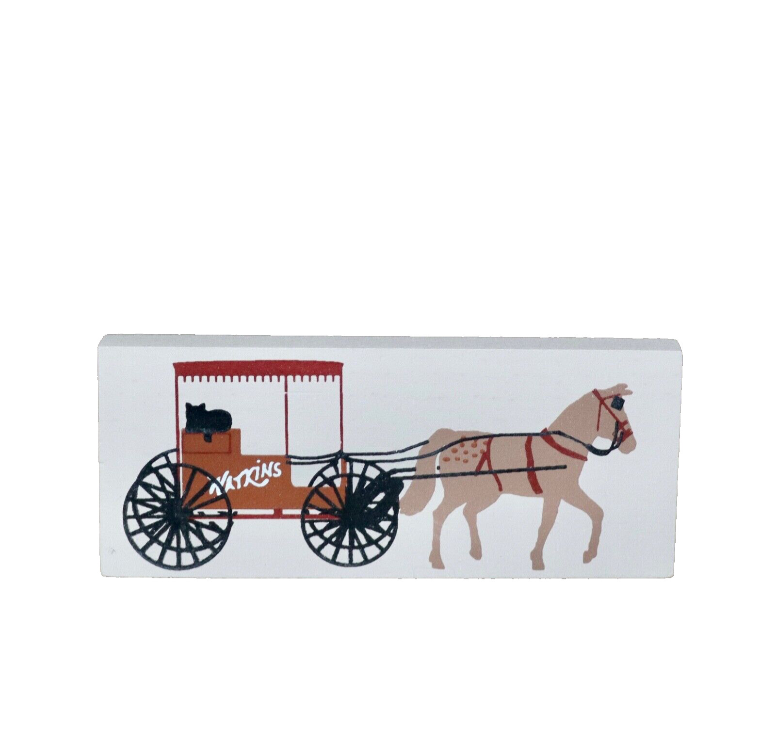 Watkins Delivery Horse & Buggy ~ Faline Cat’s Meow Shelf Sitter Accessory