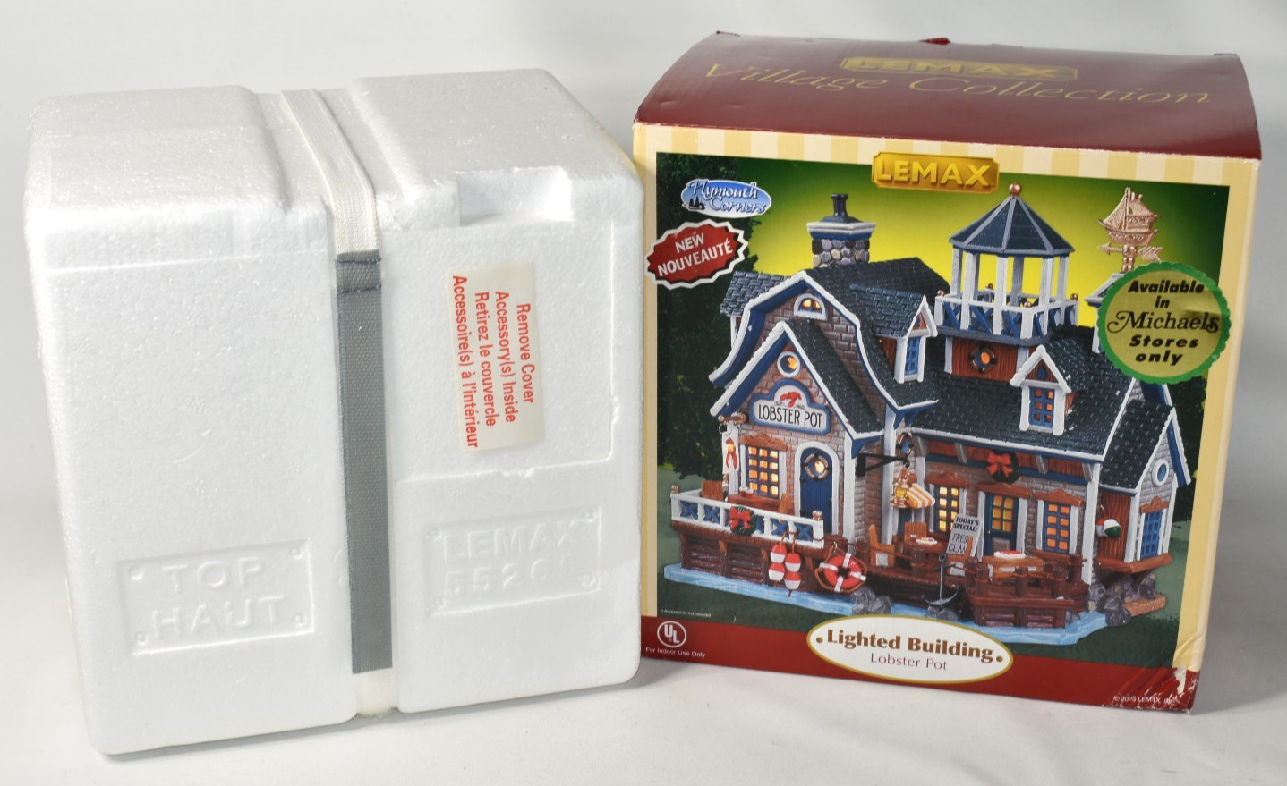 Lemax Plymouth Corners Lobster Pot 55265 Christmas Village Seafood Restaurant