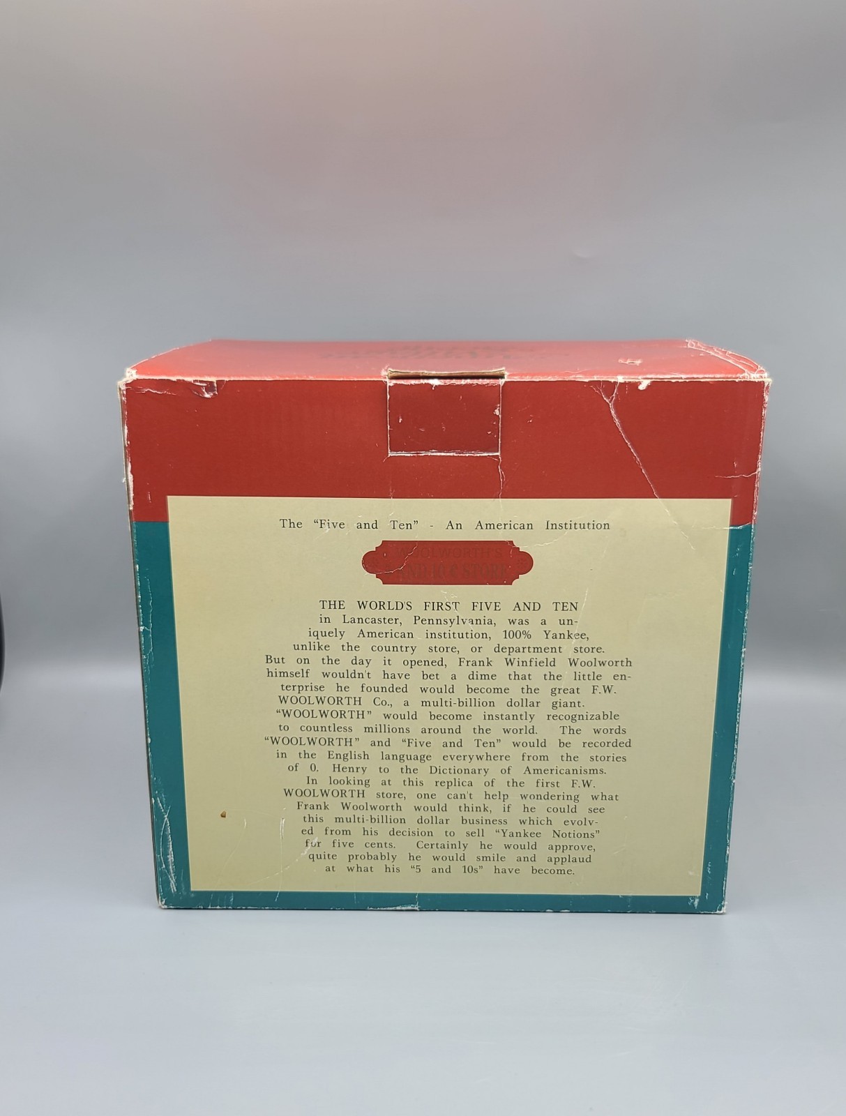 American Village Scene The First Woolworth Five and Dime Store Lighted Porcelain