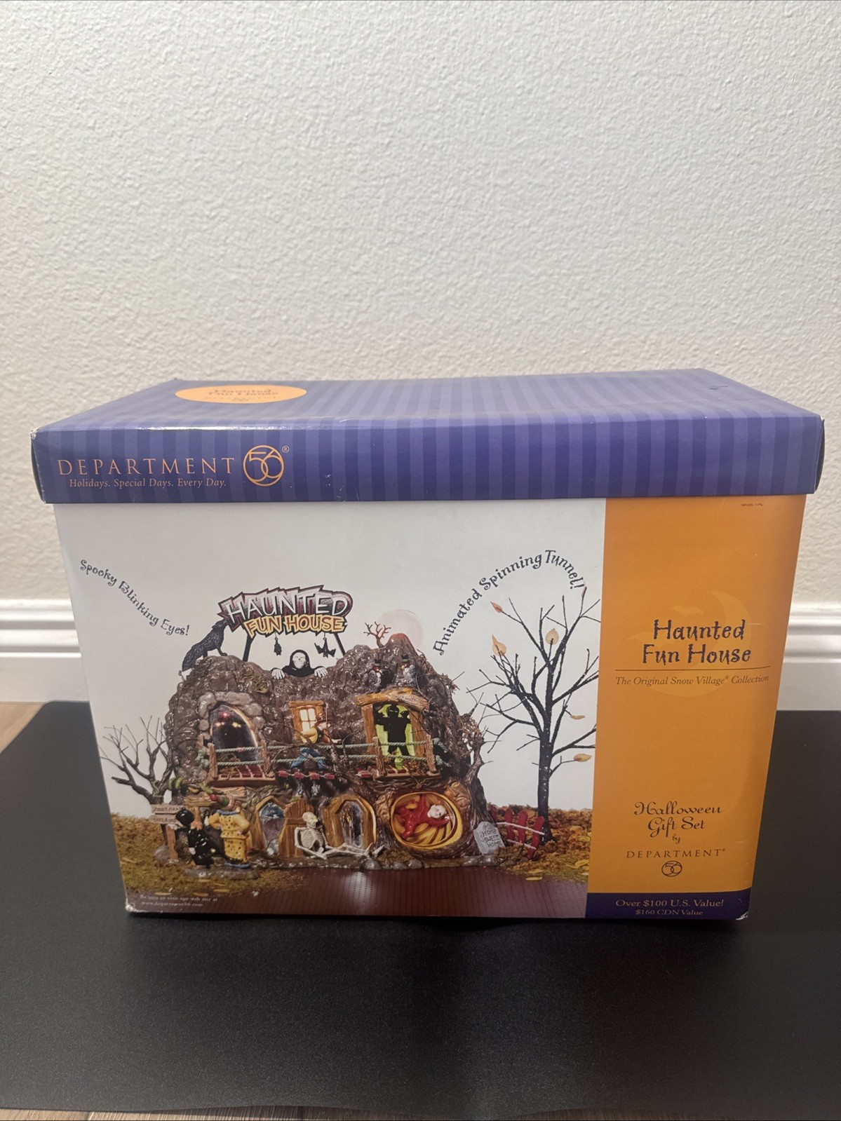 Dept 56 Halloween Haunted Fun House Animated Lighted Village 55094