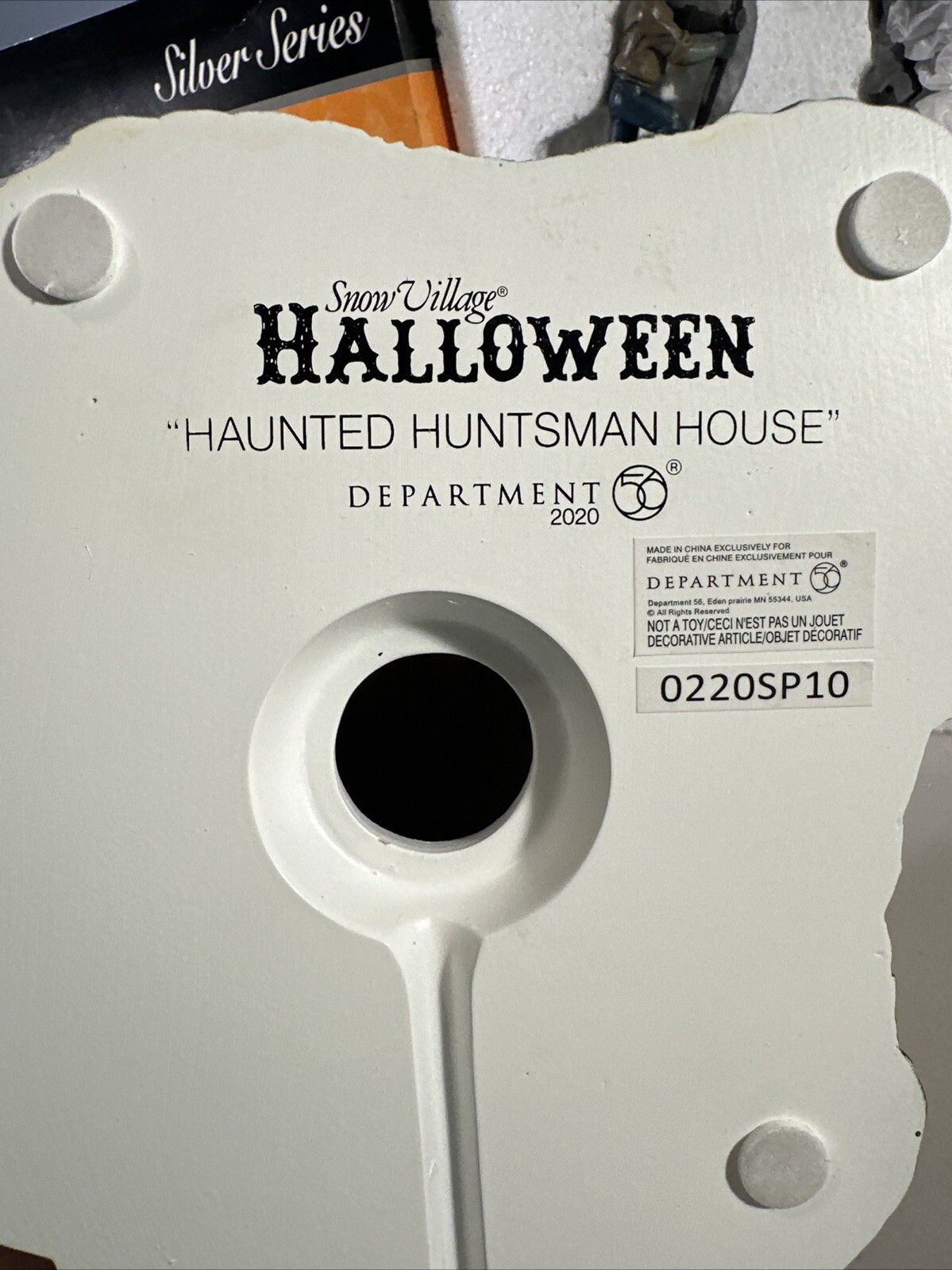 Dept. 56 Halloween 2020 Haunted Huntsman House Boxed Set of 4pcs. Silver Series