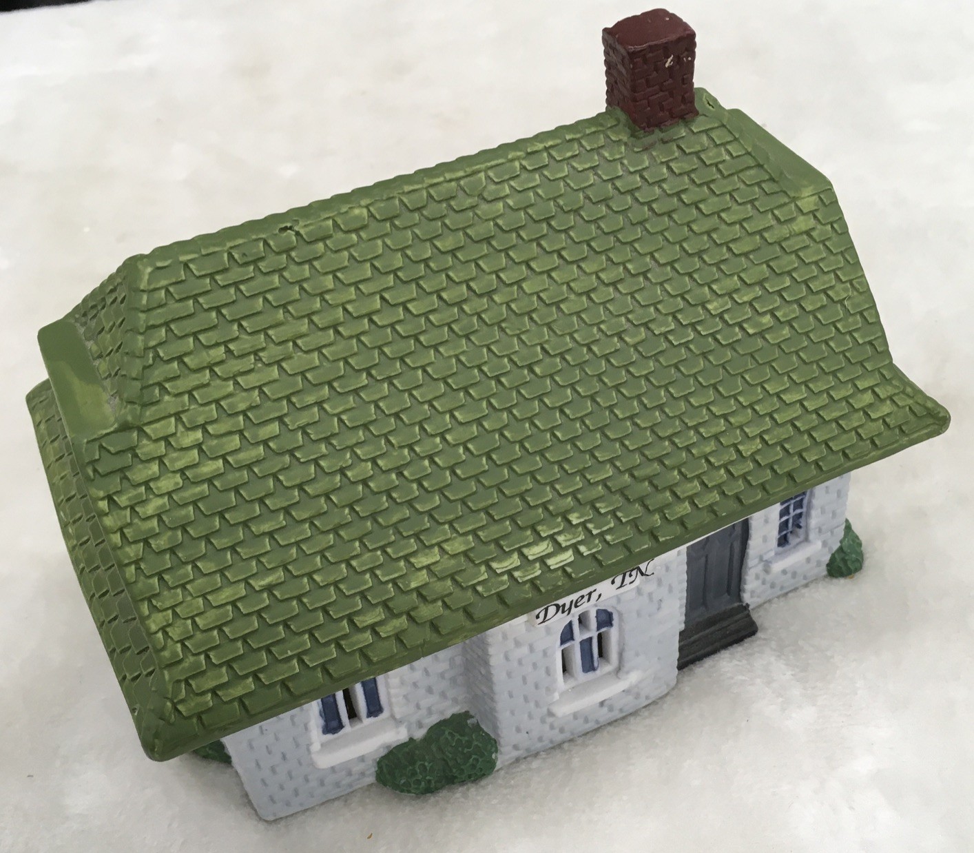 Gibson Co. “Dyer Railroad Depot” Lighted House W/Cord, Card c5