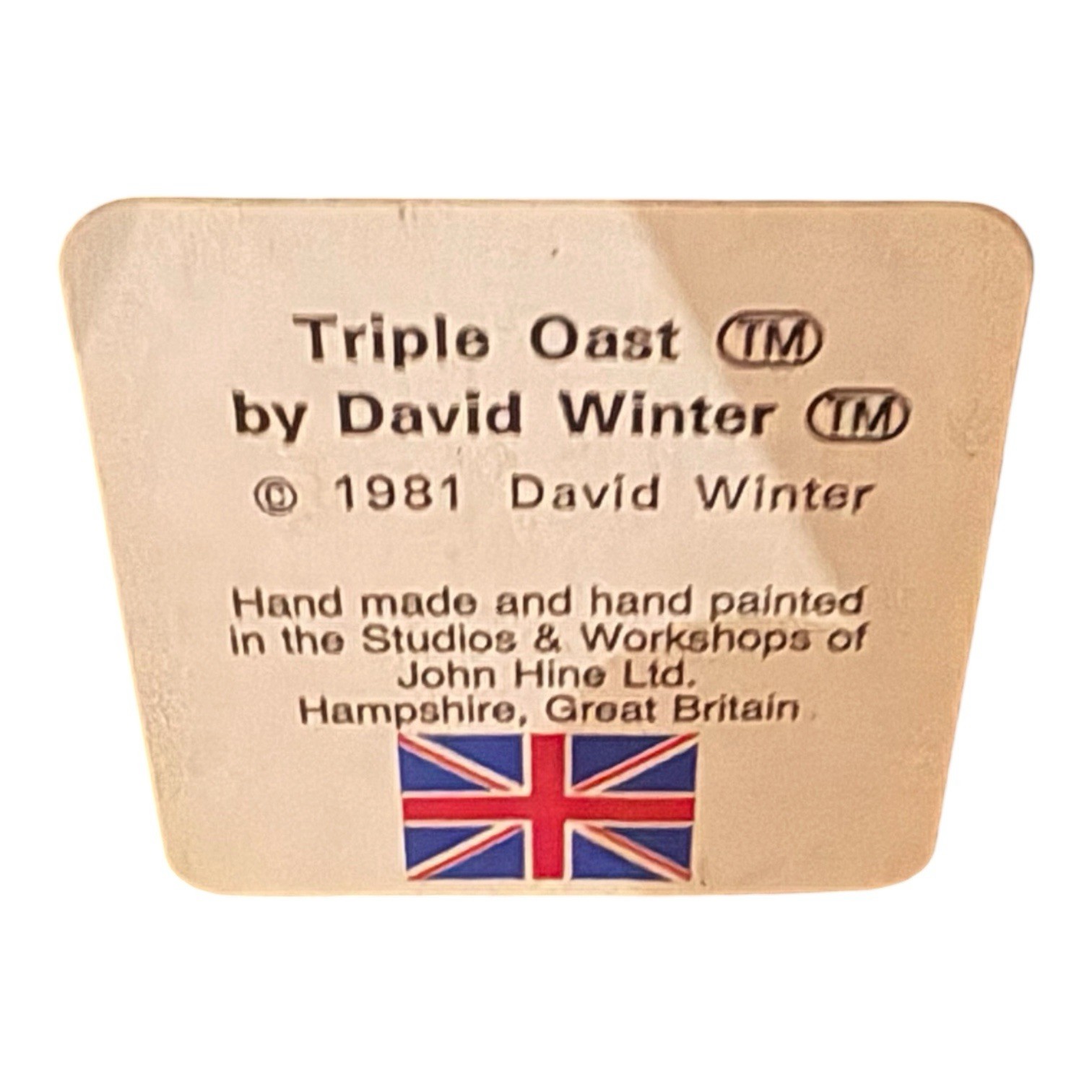 David Winter Cottages Triple Oast House Vintage 1981 Handmade Hand Painted Boxed