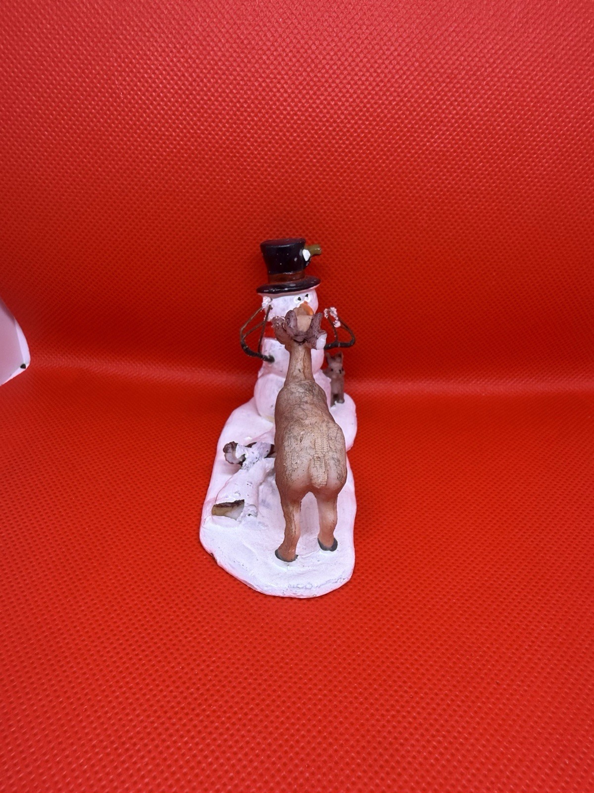 Lemax Christmas Village Snowman & Reindeer Figure Snack Time Accessories #62473