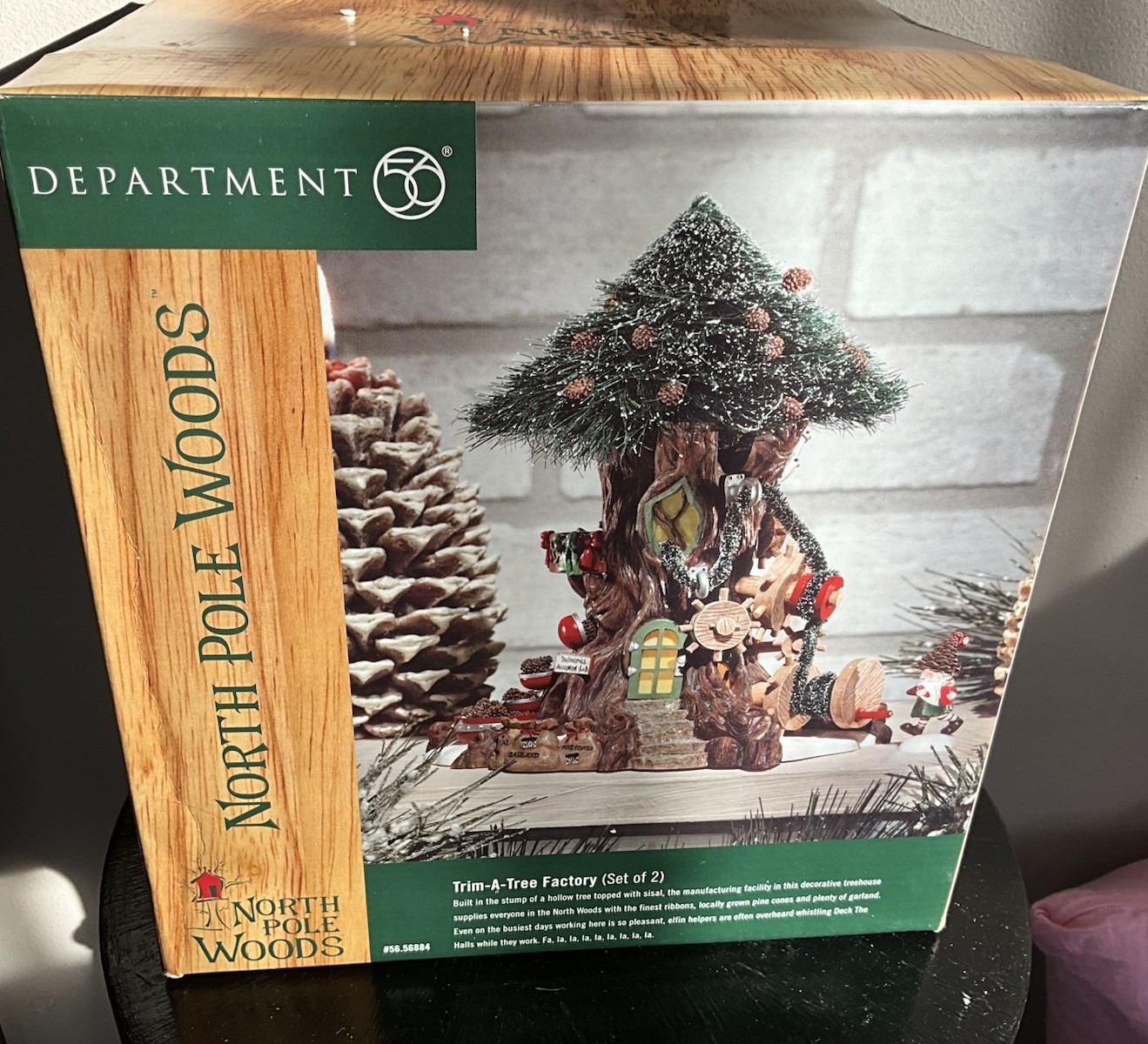 Department 56 Christmas North Pole Woods TRIM A TREE FACTORY NEW 2PC #56884 RARE