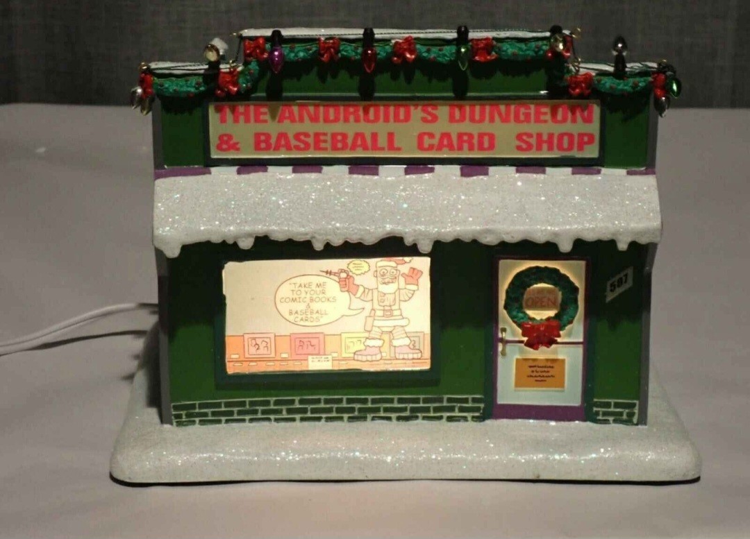Hawthorne Village Simpsons Christmas Android’s Dungeon Baseball Cards NIB COA
