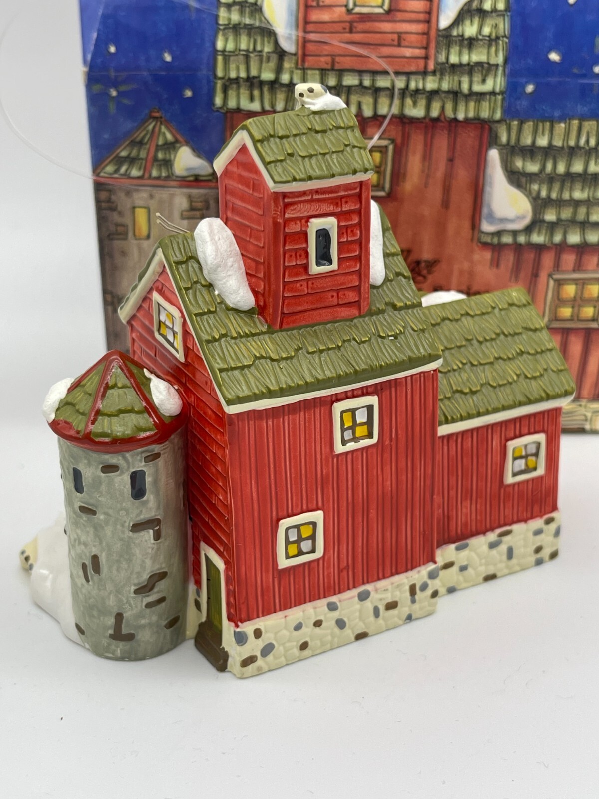 Dept 56 Classic Ornament Series Snow Village J. YOUNG’S GRANARY In Box 98632