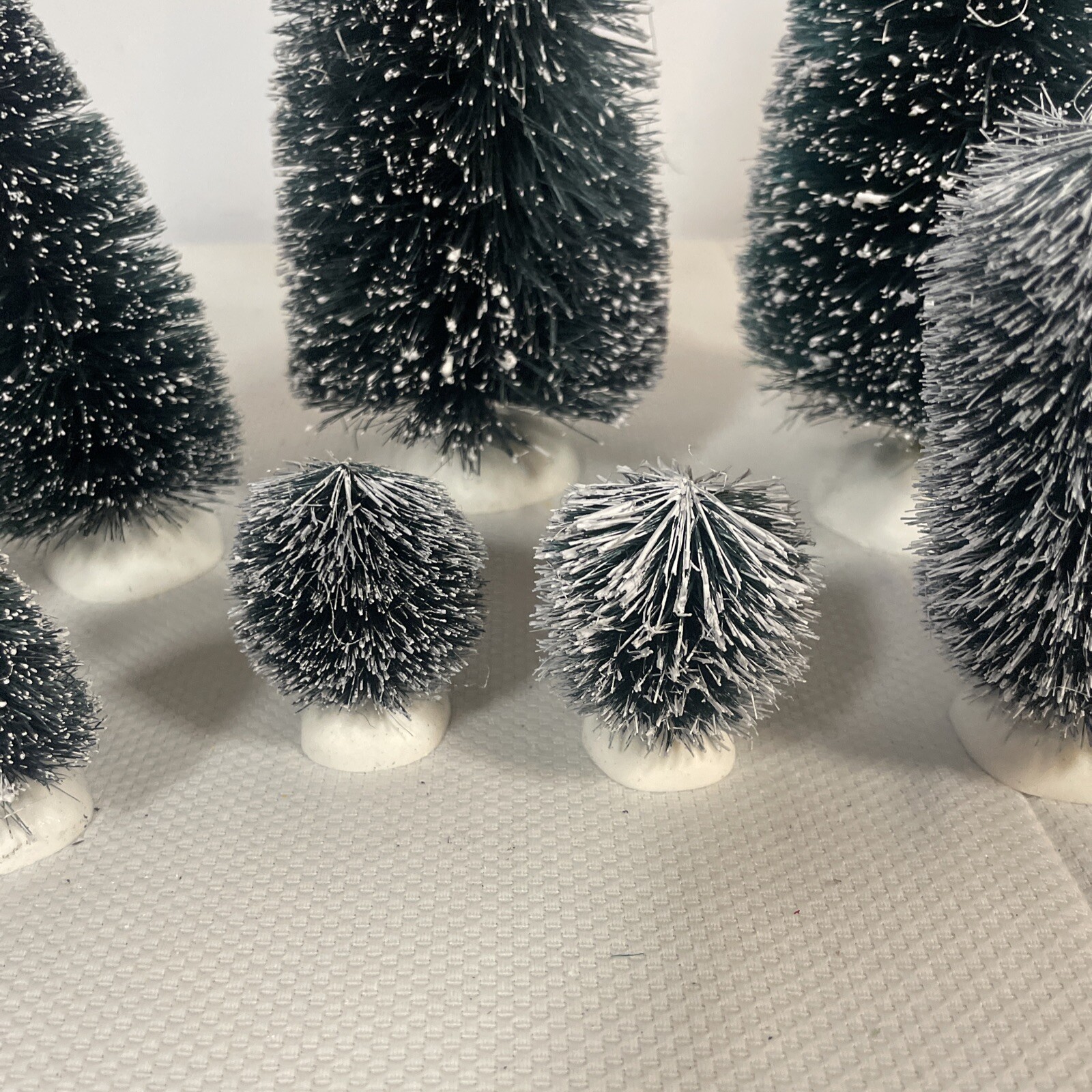 Lot Of 10 Dept 56 Sisal Trees & Shrubs – Measure up to 8″ Tall