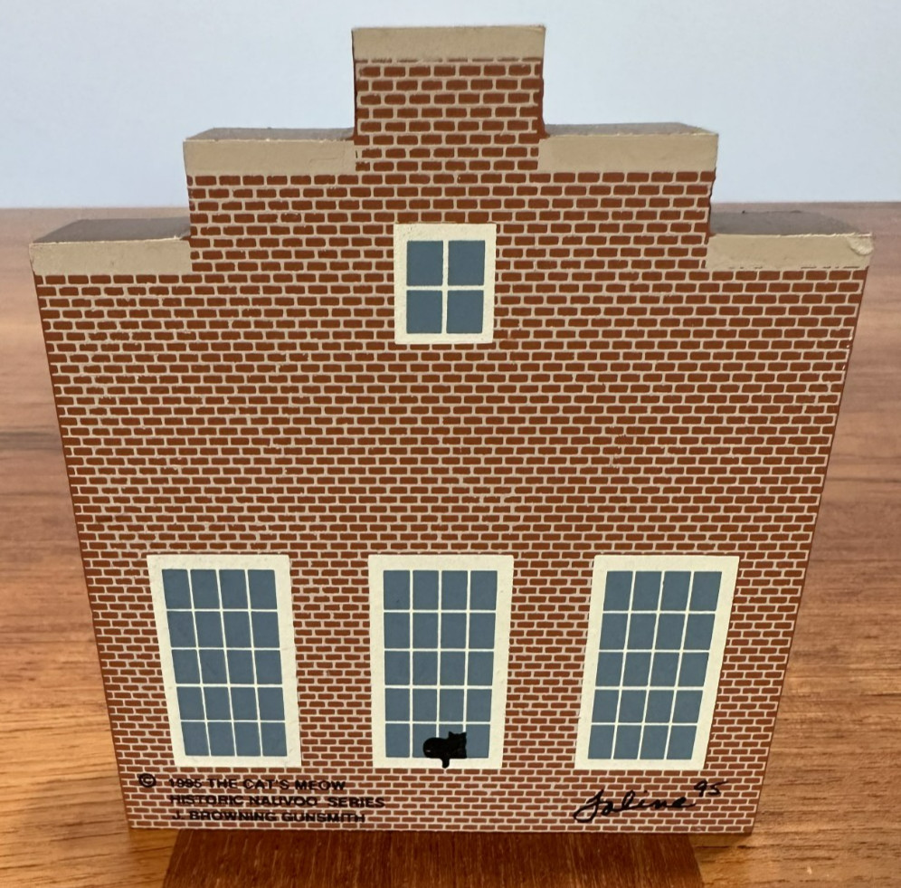 Cat’s Meow Village J Browning Gunsmith Historic Nauvoo Series 1995 Retired #3952
