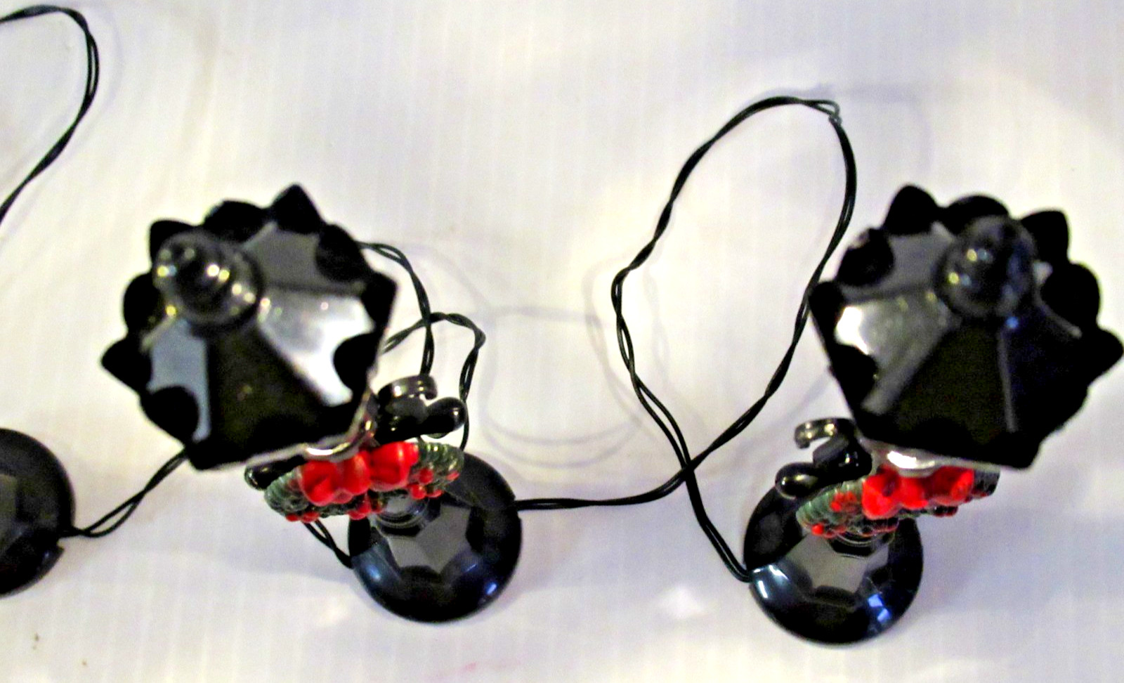 ENCHANTED FOREST “STREET LAMPS” ~(SET OF 4)~ ** LED LIGHTS / BATTERY OPERATED **