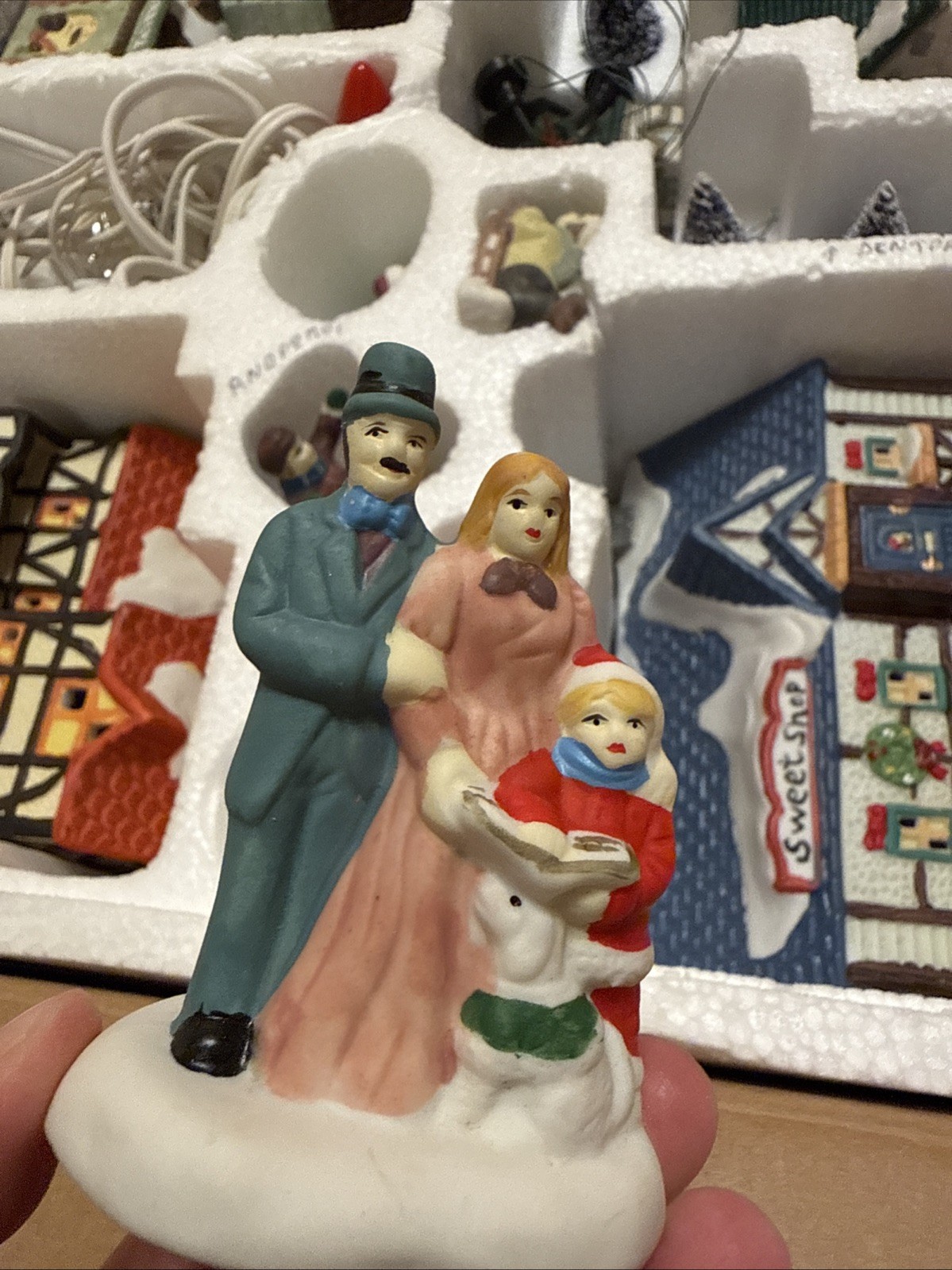 Lenox Christmas Village Sweet Shop Church Butcher Bakery And Figurines Set