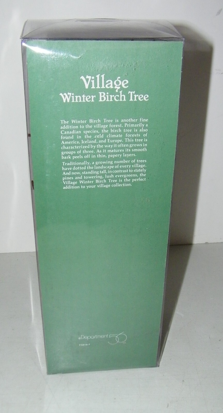 Dept 56 Village Winter Birch Tree Accessory White Large 12″ Original Box