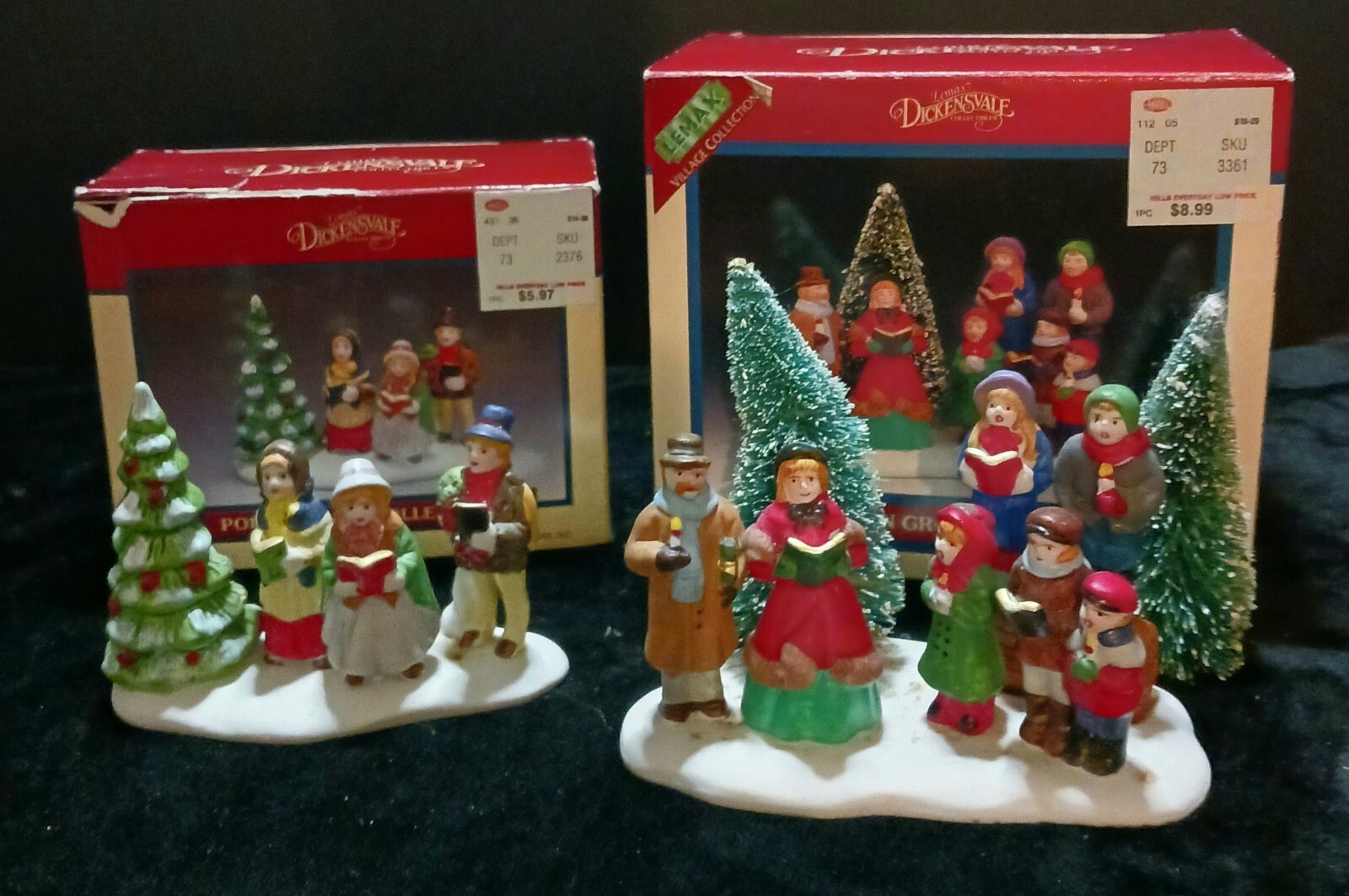 Lemax Dickensvale Village 1994 1995 Lot of 2 Carollers Trio Group Carollers