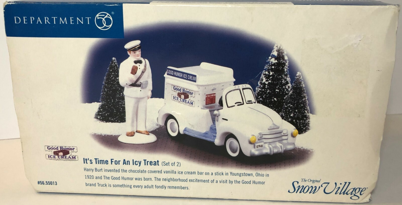 1999 RARE DEPARTMENT 56 ITS TIME FOR AN ICY TREAT #55013 VILLAGE PIECE