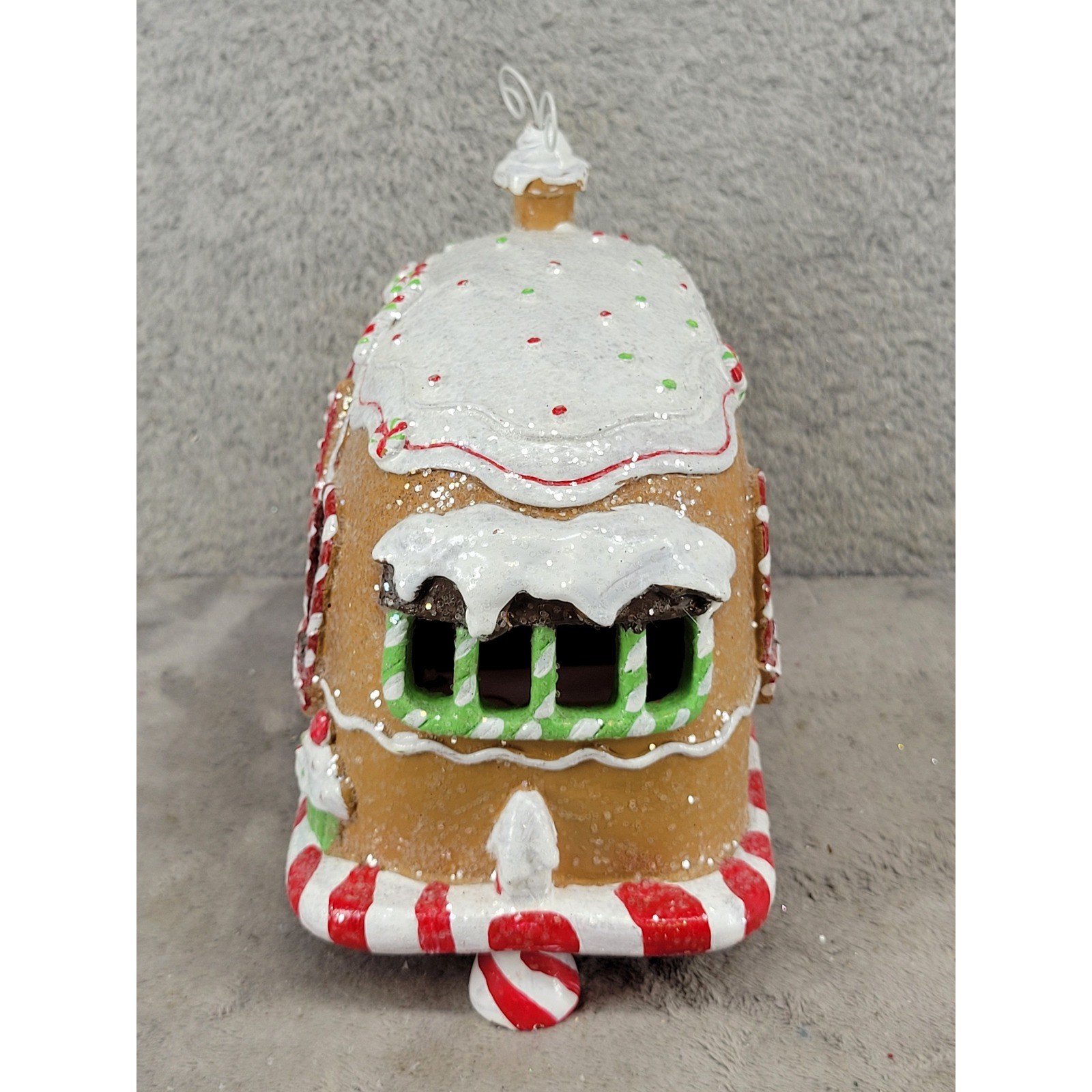 Hobby Lobby Gingerbread Camper Trailer Christmas Decor Light Up Glitter 2022 HL