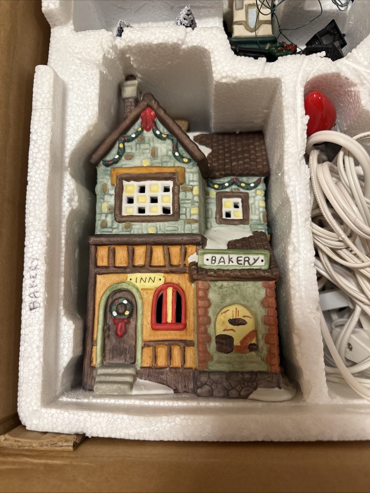 Lenox Christmas Village Sweet Shop Church Butcher Bakery And Figurines Set