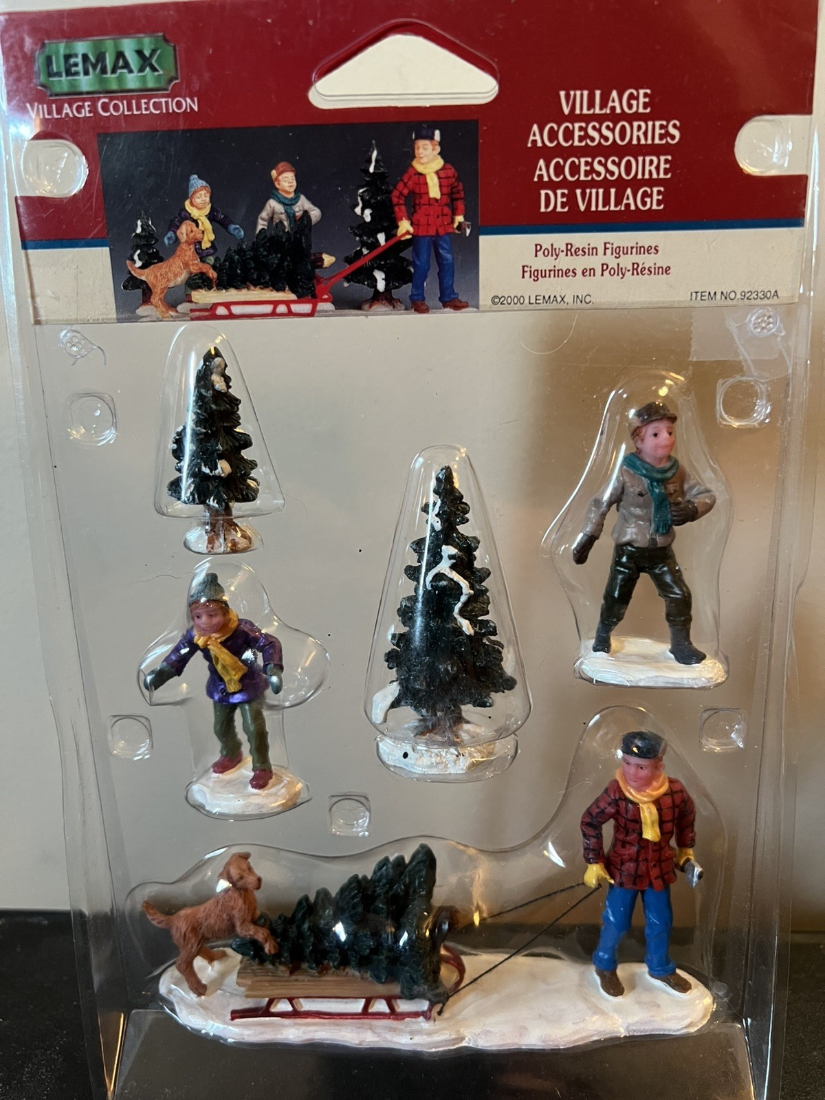 Lemax Christmas Village Bringing Home The Tree #92330 Retired