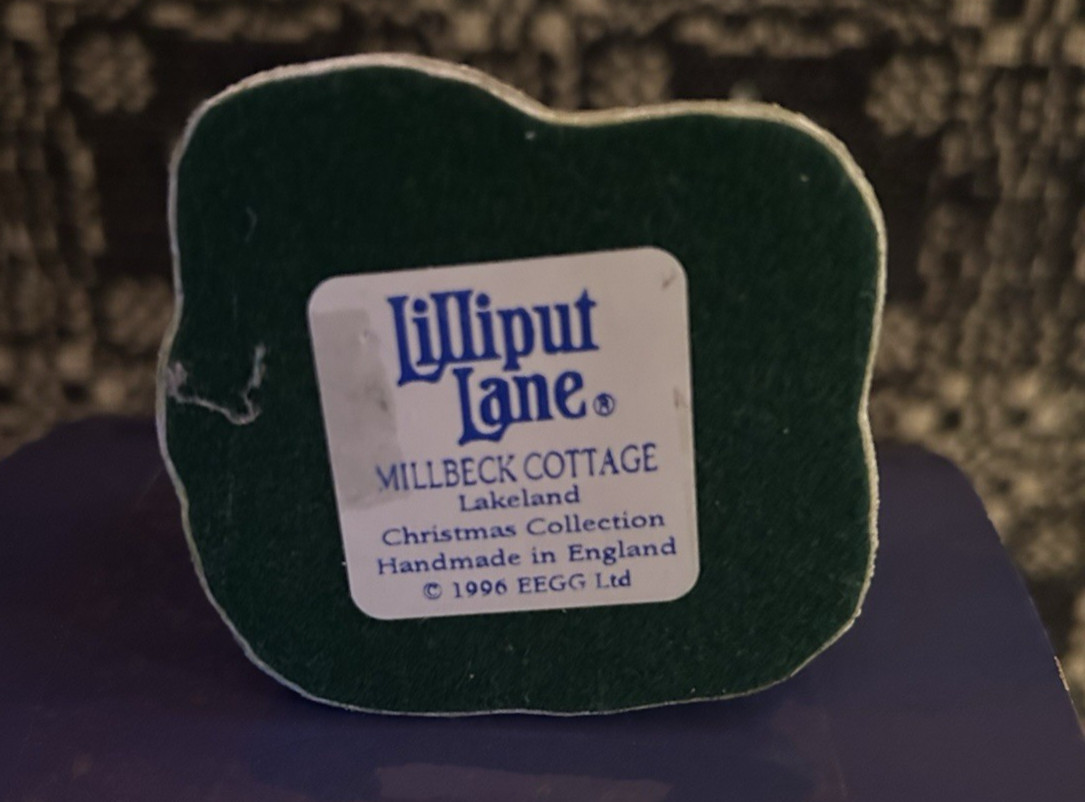 Made in UK Lilliput Lane Millbeck Cottage w/OG Box, Deed, Brochure, Care Card