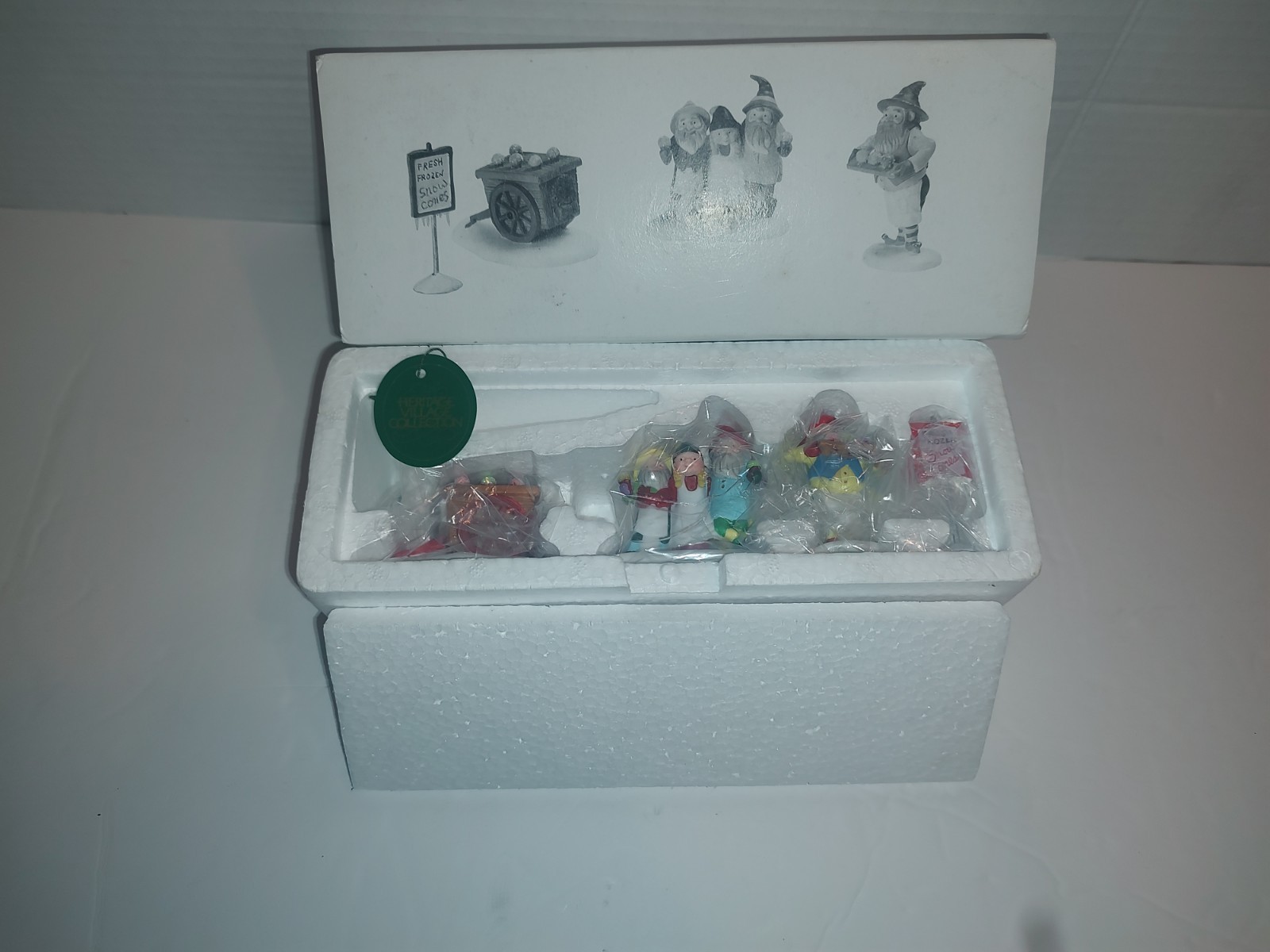 Dept 56 Heritage Village Collection Snow Cone Elves Set of 4 #56375 Retired