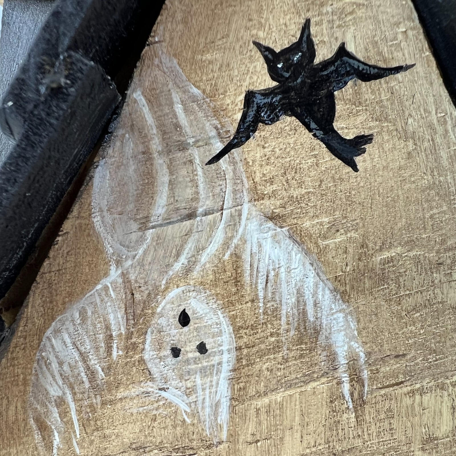 Halloween Bird House Handmade Painted Skeletons Ghosts Spiders Pumpkins 1995