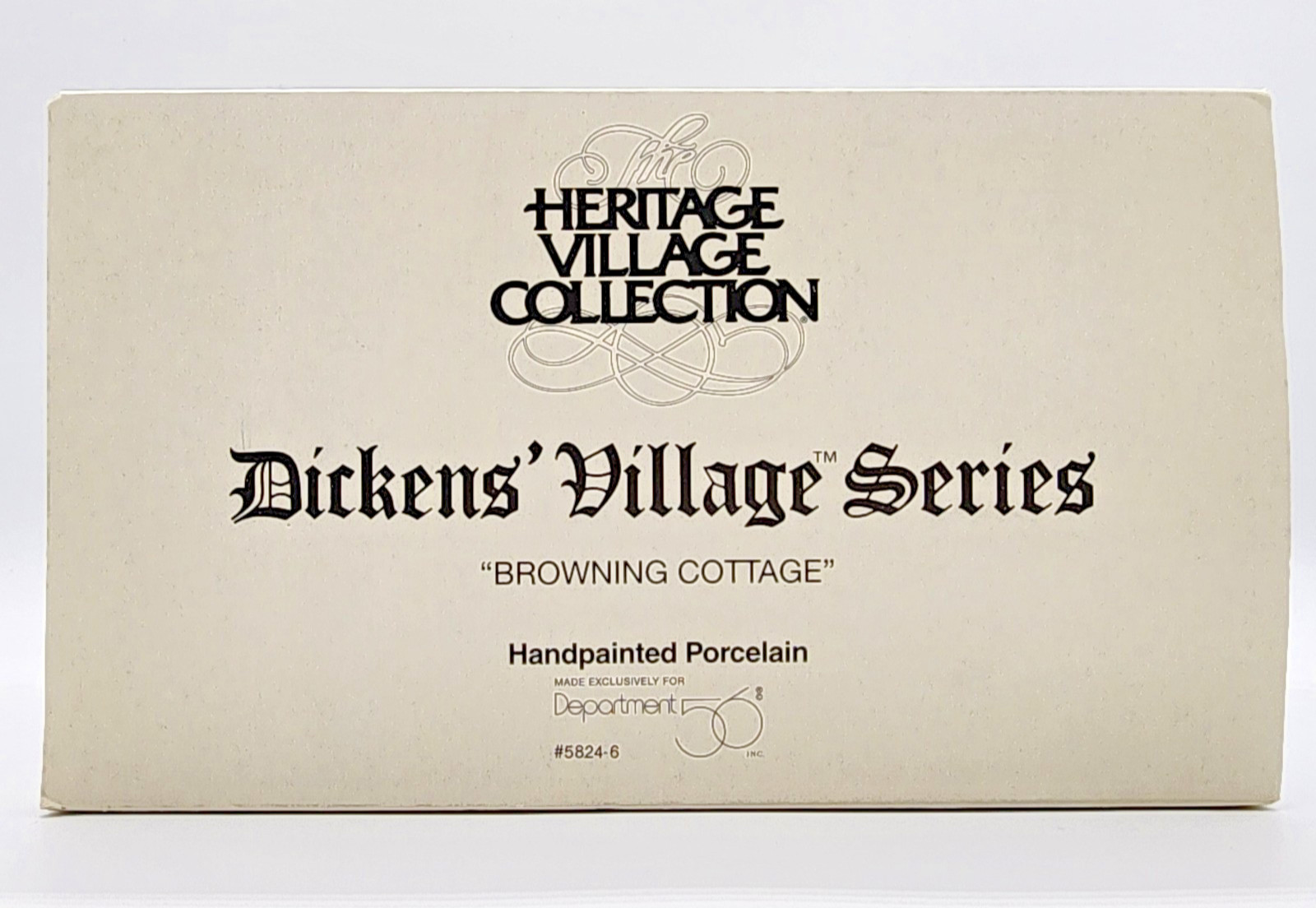 Dept 56 Dickens Village BROWNING COTTAGE 58246 interesting roof cute cottage