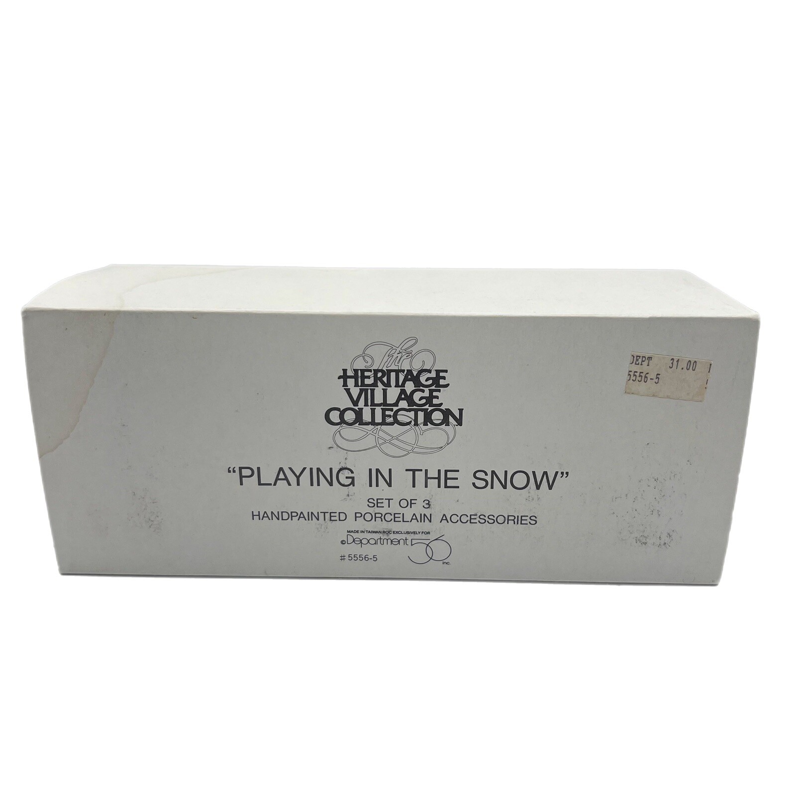 Dept 56 Heritage Village “Playing in the Snow” Set of 3 L2