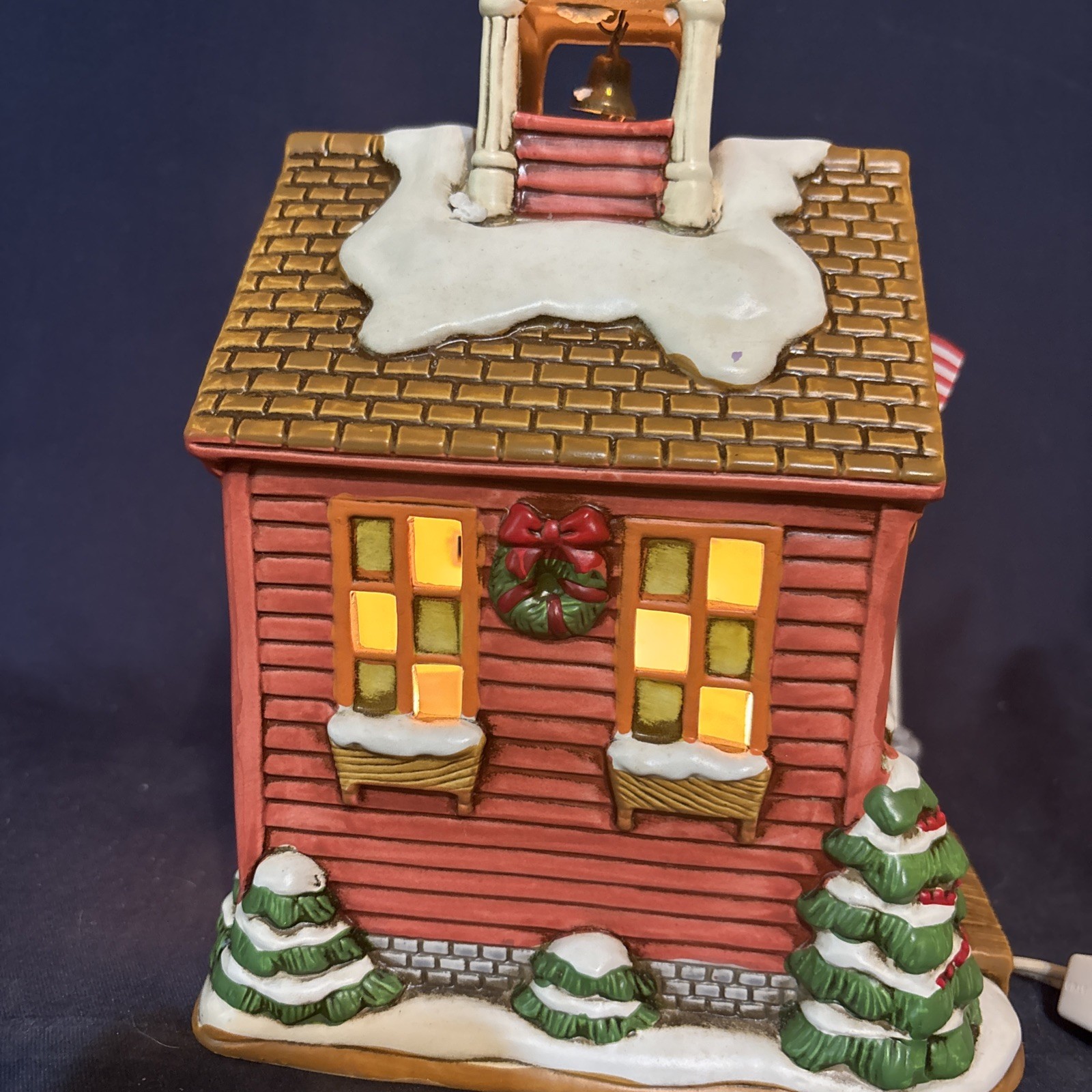 Lefton Colonial Village Northpoint Schoolhouse #07960 Original Box 1991