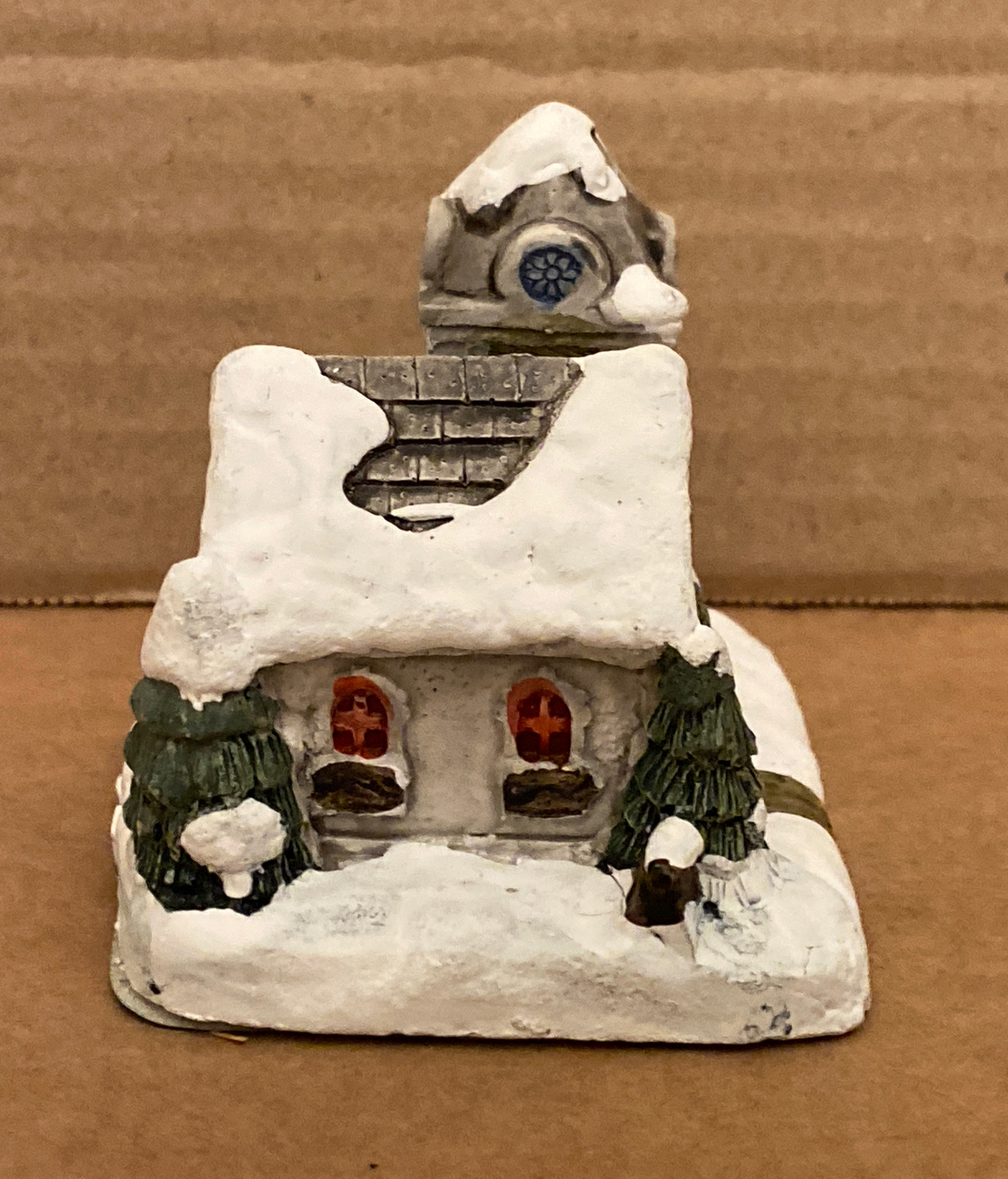 RSVP The American Rustic Series Country CHURCH Christmas Village, 2.75”L x2.25”W