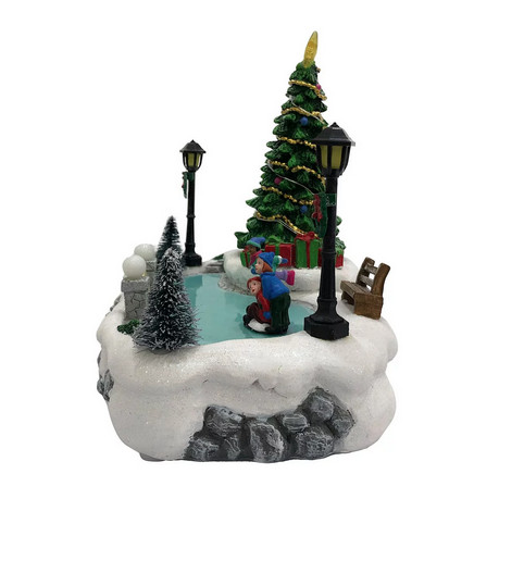50% OFF HALF PRICE St Nicholas Square Rotating Tree Plaza Music Lights