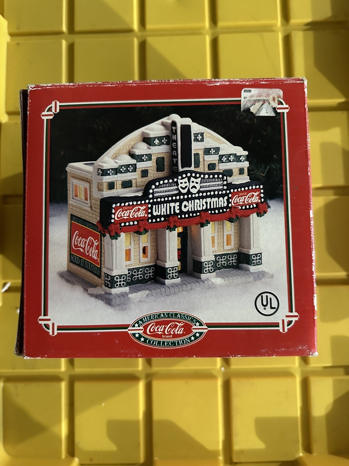 Vintage Coca Cola American Classic Collection White Christmas Theater 1995