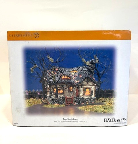 Dept 56 RARE “DEEP WOODS HAUNT” 805675 Snow Village Halloween 2008 *NEW-UNUSED*