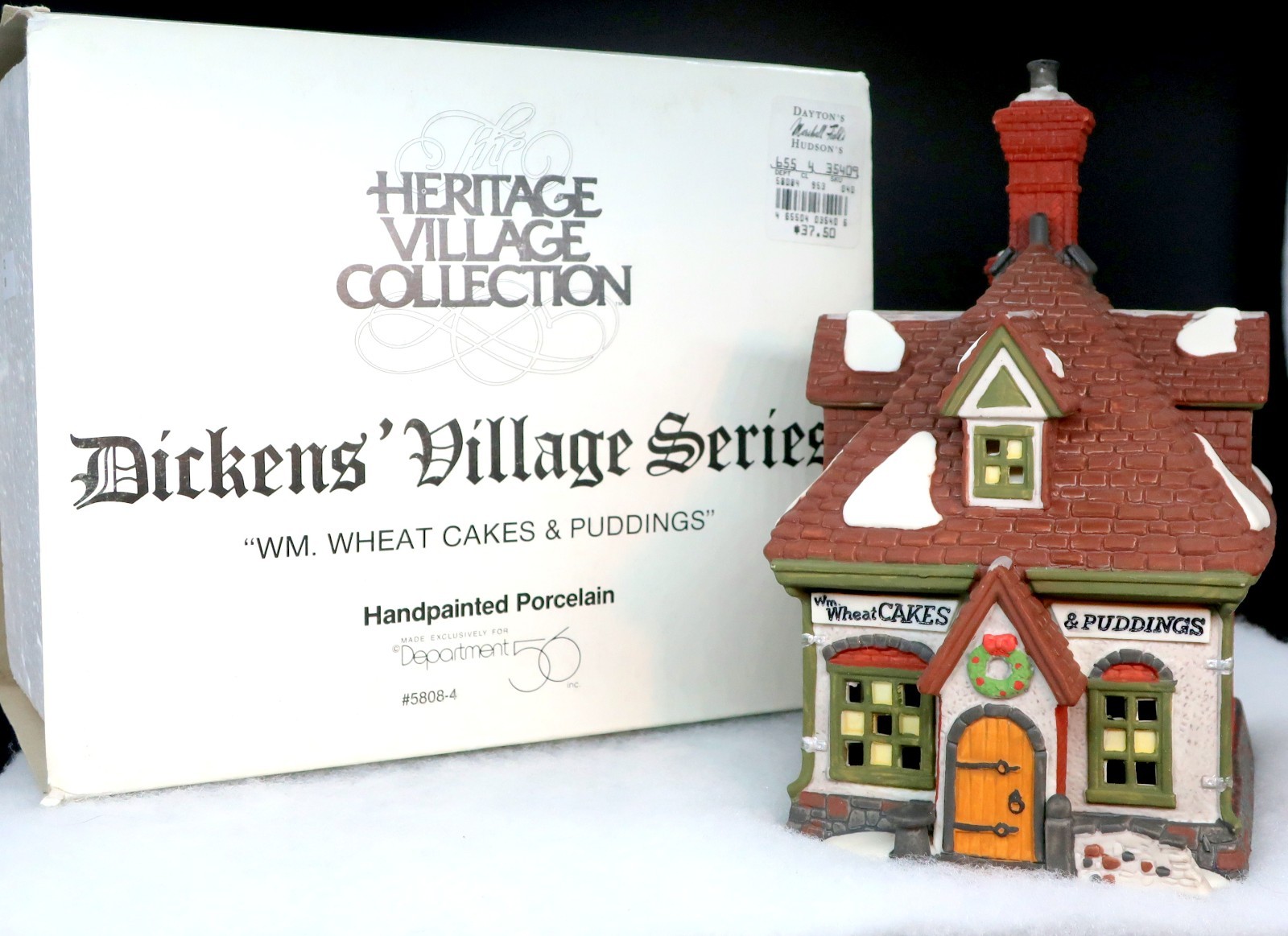 Dept. 56 Heritage Village “W.M. Wheat Cakes & Puddings” – Dickens’ Series 58087
