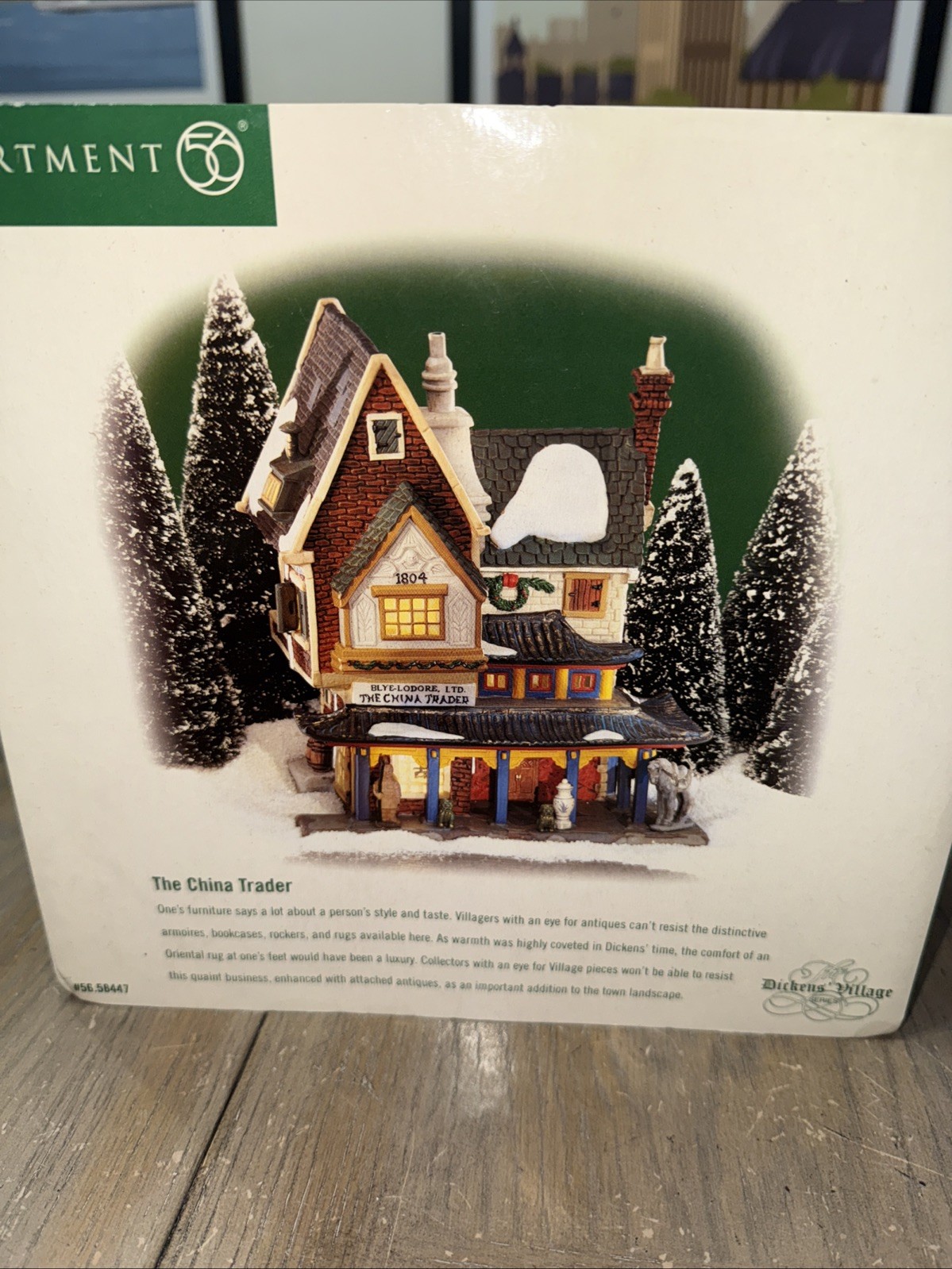 VINTAGE Dept 56 Dickens’ Village #58447 “The China trader” 1999 IN BOX SEE ALL