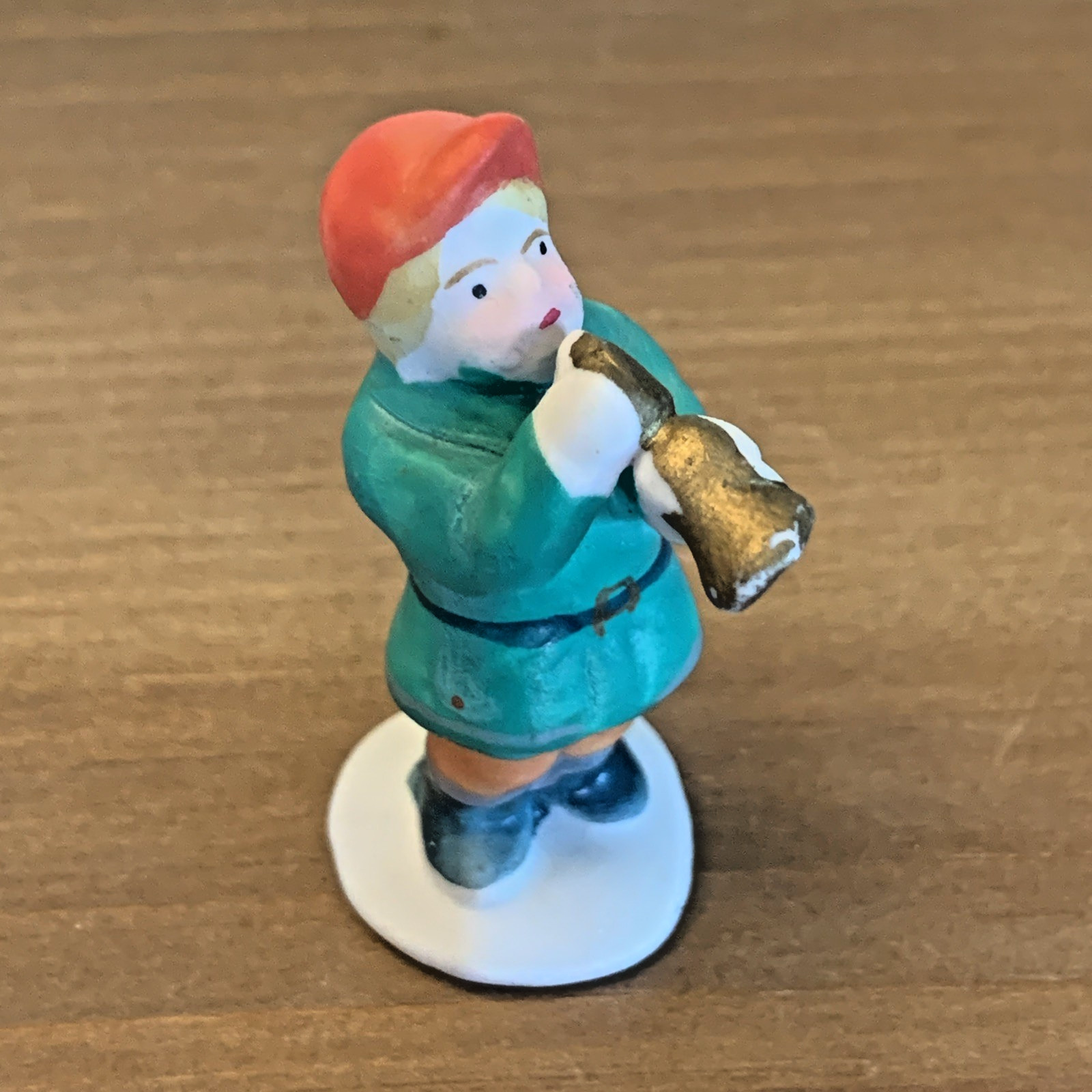 Vintage Lemax Christmas Village 90s’ Porcelain Childrens Band and Photo w/ Santa