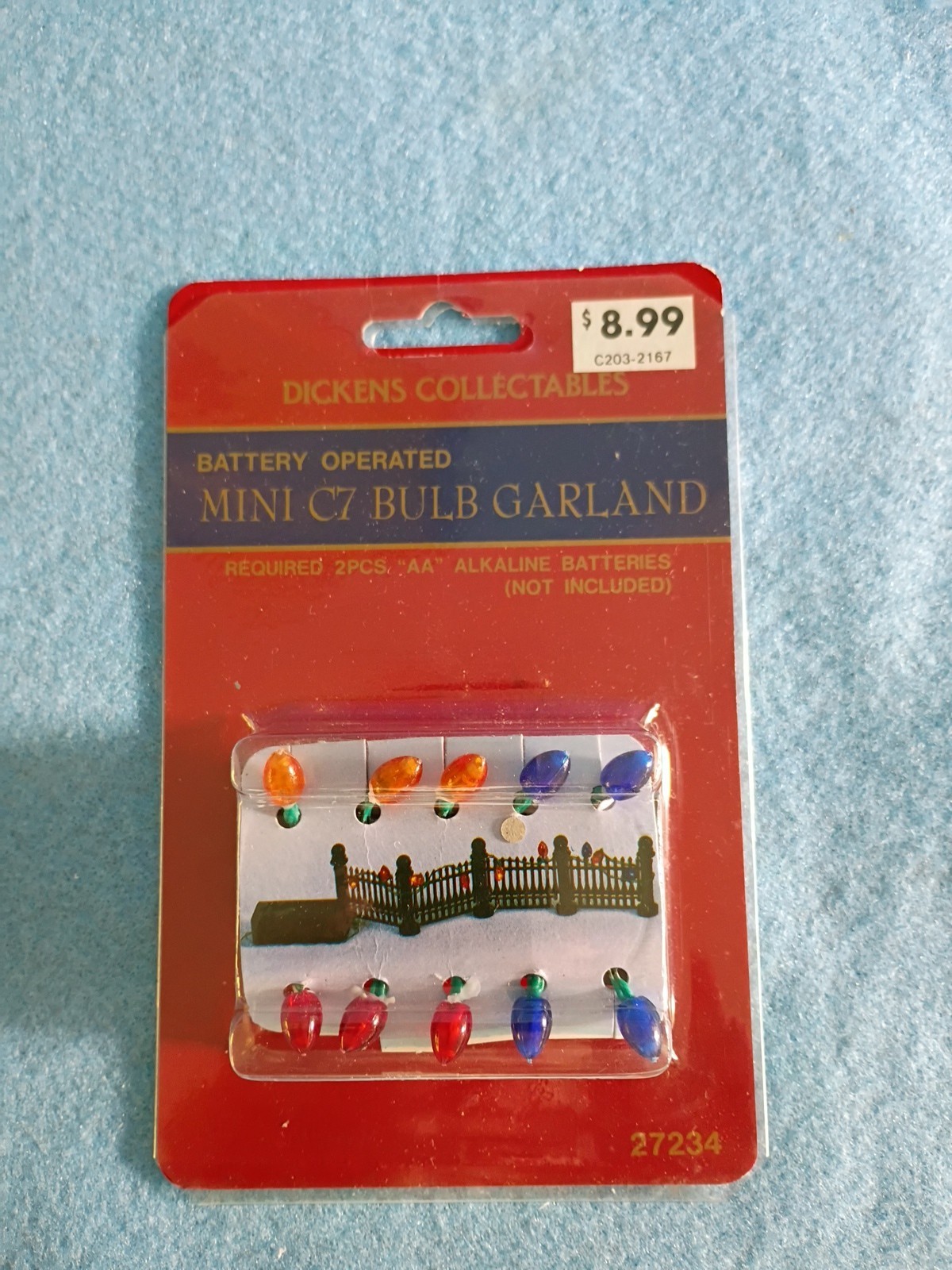 Dickens Collectables Christmas Village Accessory MINI GARLAND Dollhouse F44